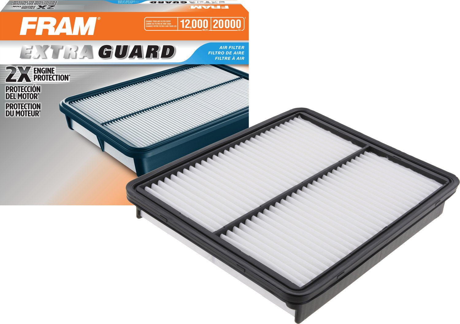 Fram Extra Guard Ca10881 Replacement Engine Air Filter For Select Hyundai And Kia Models, Provides Up To 12 Months Or 12,000 Miles Filter Protection