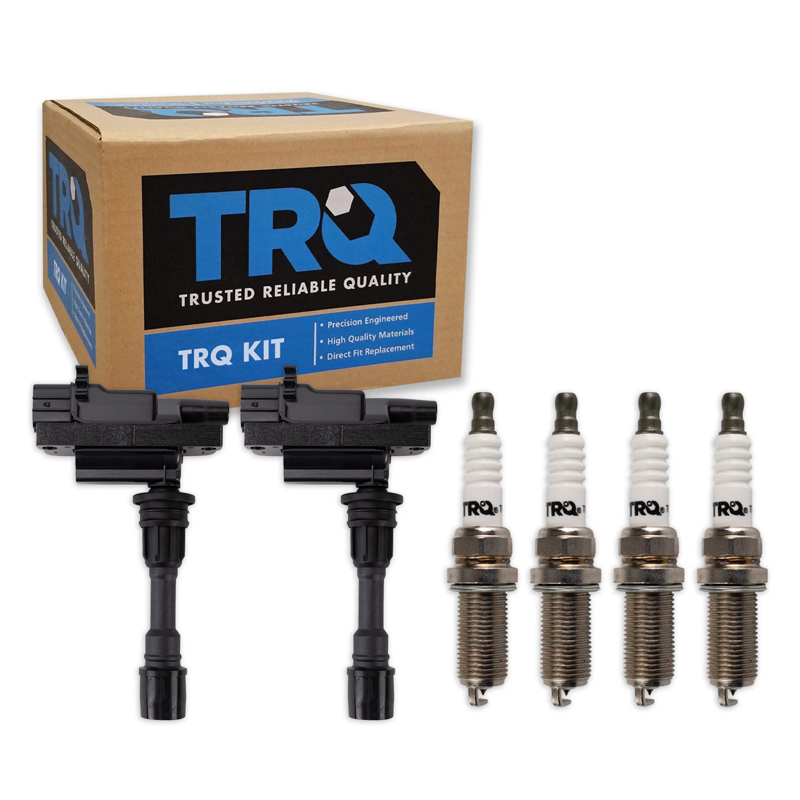 Trq Ignition Kit Ignition Coil Spark Plugs Compatible With 2001-2005 Mazda Miata