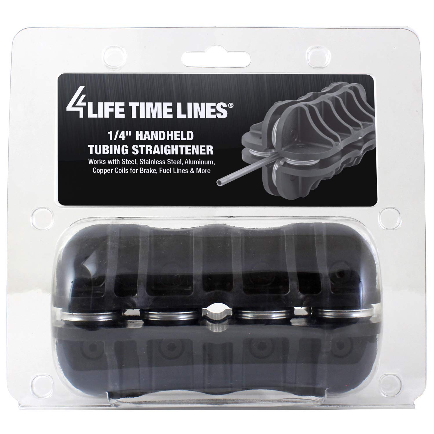 4Lifetimelines Handheld Tubing Straightener - 1/4 Inch Tube Straightening Tool For Brake And Fuel Line - Compatible With Copper,