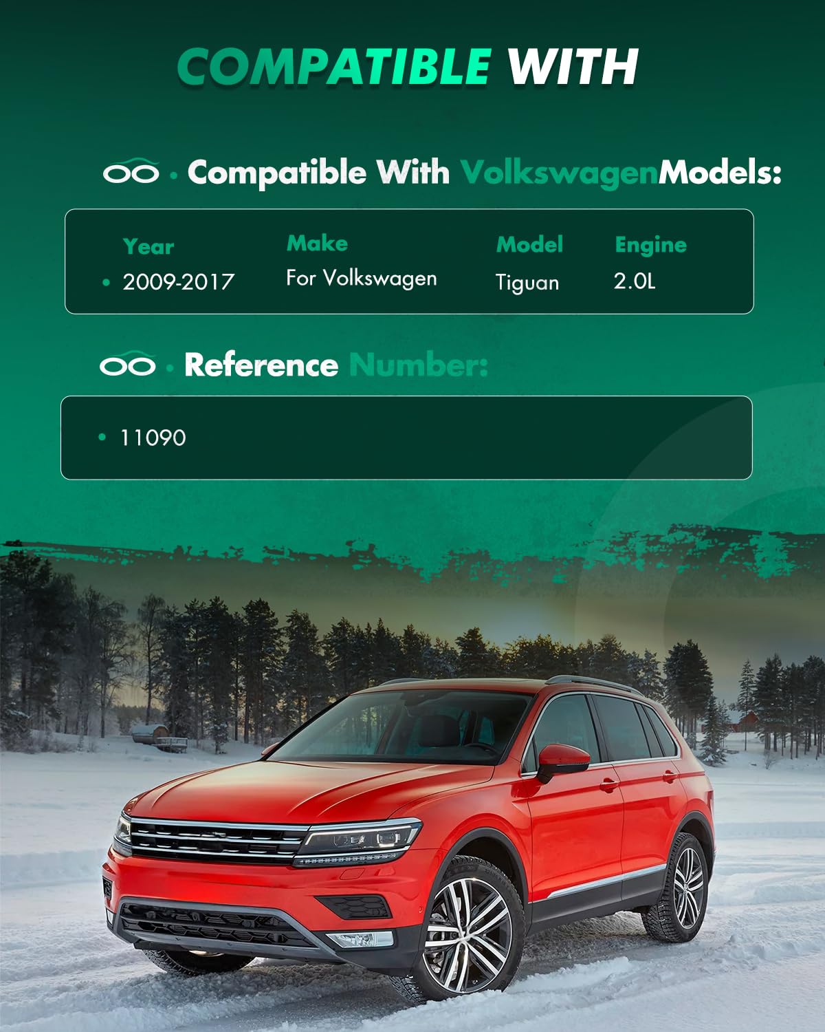 Scitoo 2Pcs Struts And Shocks Complete Assembly For Volkswagen Tiguan 11090 Shock Absorber