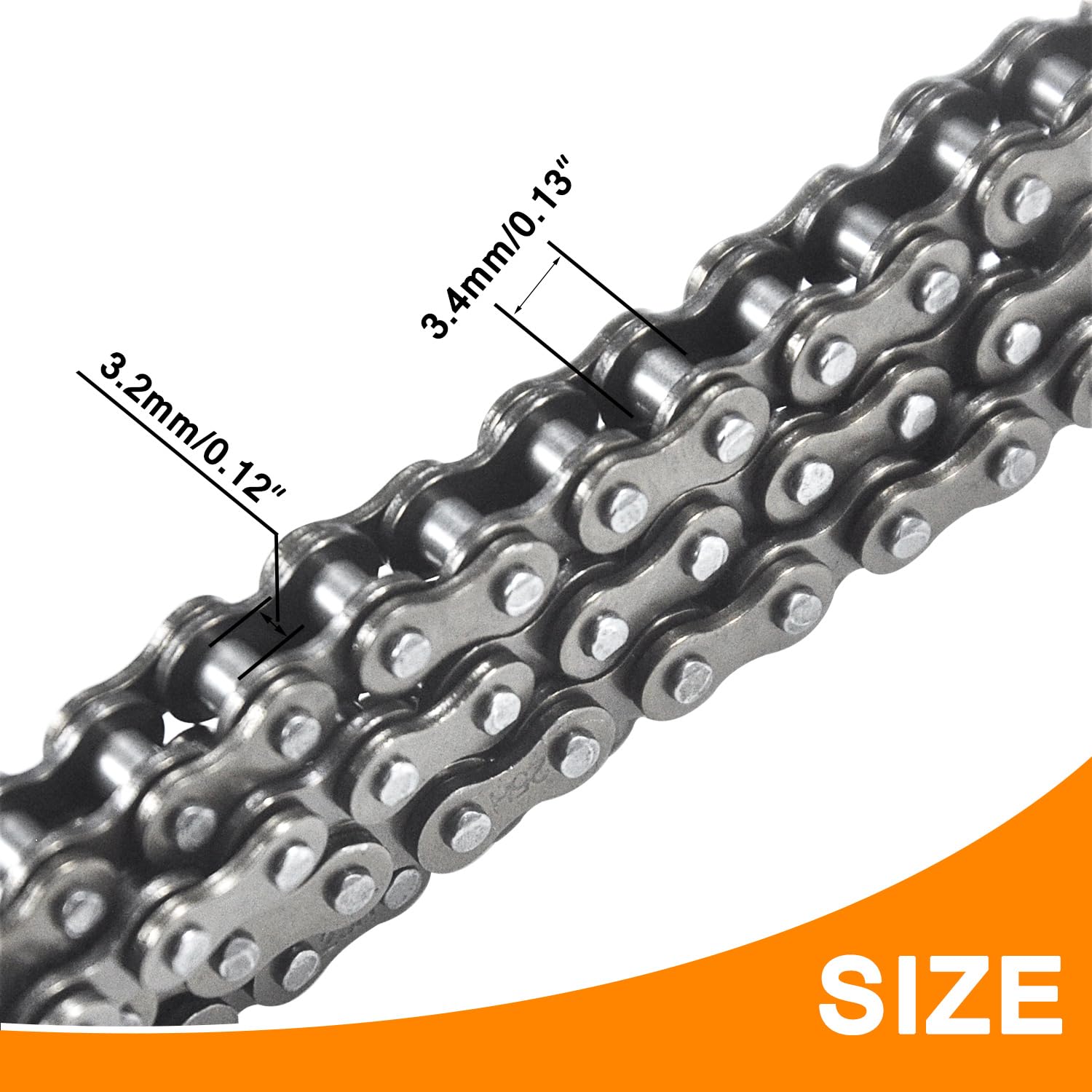 HOLATO 25 Drive Chain 132 Link + Master Link for Razor MX500 MX650 SX350 SX500 SX650 Rocket Bike Electric Off-Road Motocross #25