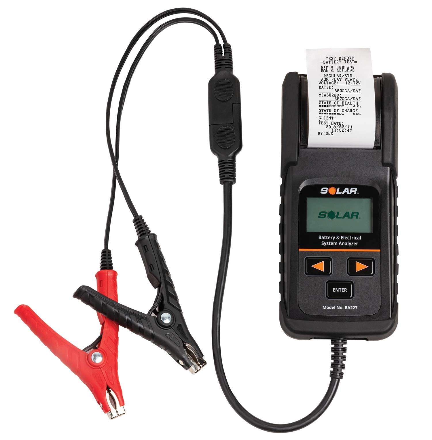 Clore Automotive BA227 Battery Tester with Printer, Factory