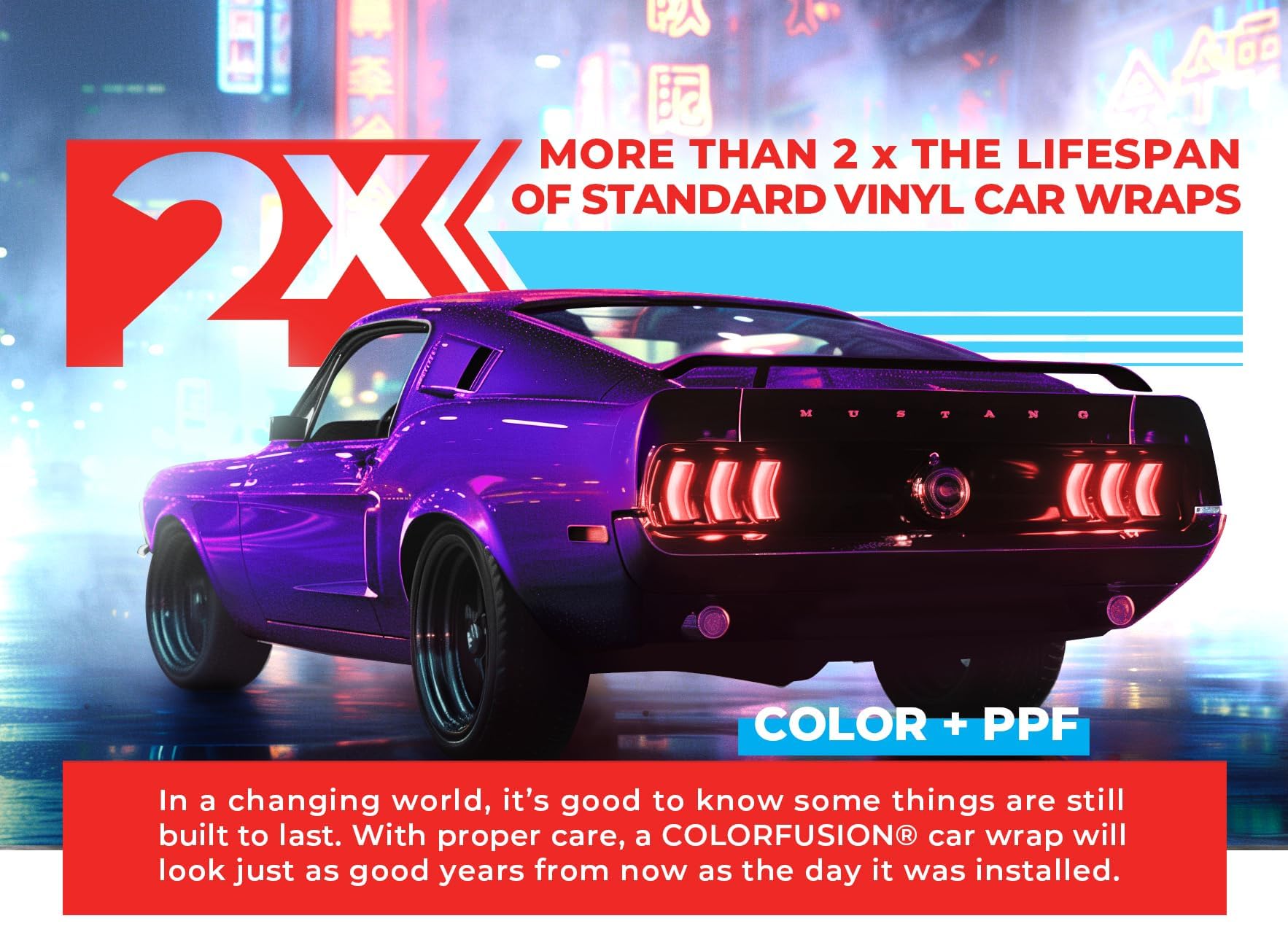 Colorfusion Ppf By Vvivid, Gloss Flip Purple Blast Dry Apply Ppf Vinyl Car Wrap Roll 60Ft X 5Ft