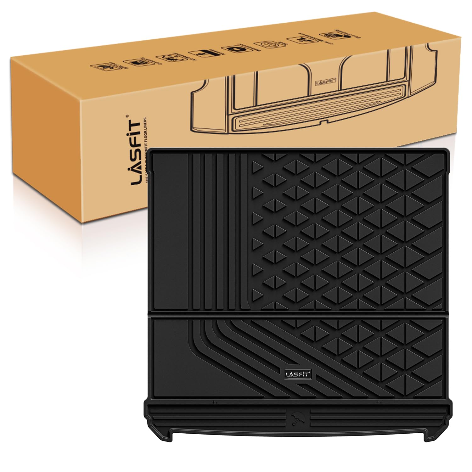 Lasfit Cargo Liner Fit For 2022-2026 Bmw Ix Xdrive50 M60, All Weather Protection Tpe Car Trunk Mat For 2022 2023 2024 2025 2026