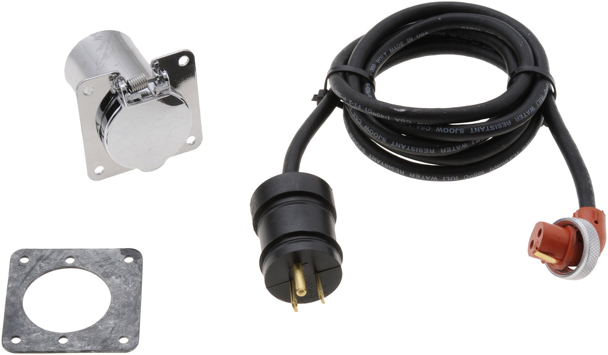 Zerostart 8606005 Heavy Duty Weatherproof Silicone Cordset and Receptacle, 6-Feet | 120 Volts