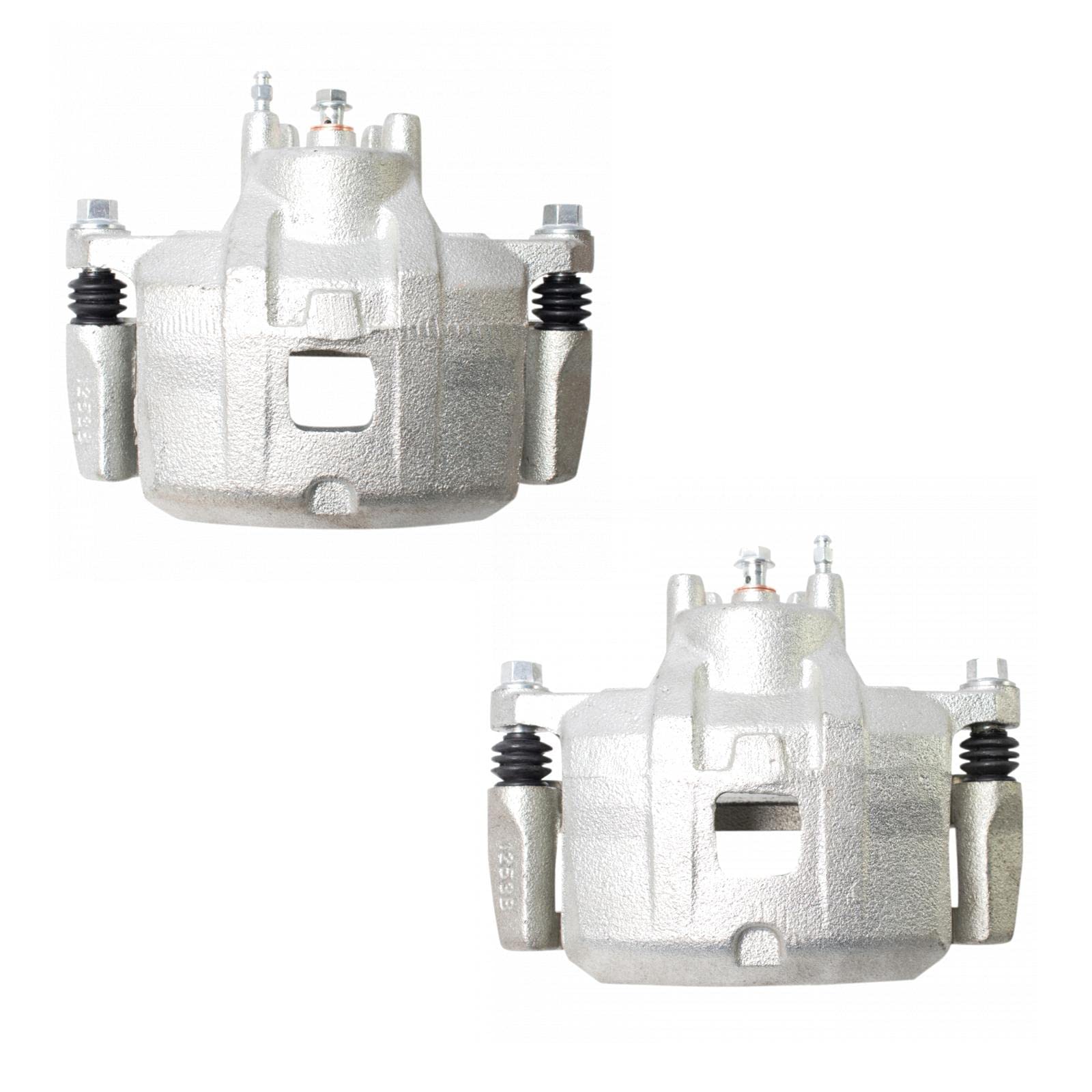 Trq Front Brake Caliper Set Compatible With 2007-2012 Dodge Caliber