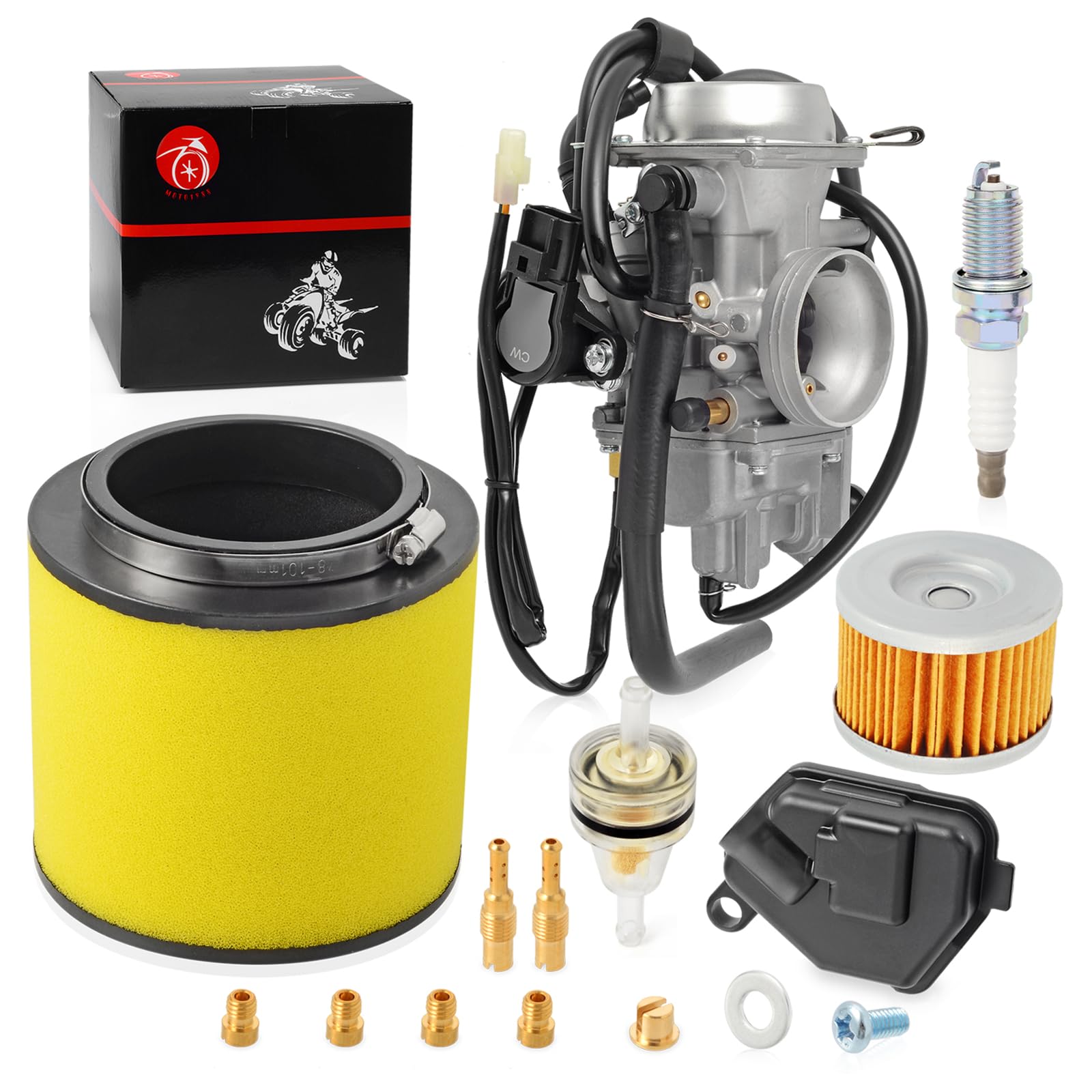 Carburetor & Air Filter For Honda Foreman 500 TRX500TM TRX500FE TRX500FM TRX500FPE TRX500FPM 2005-2011
