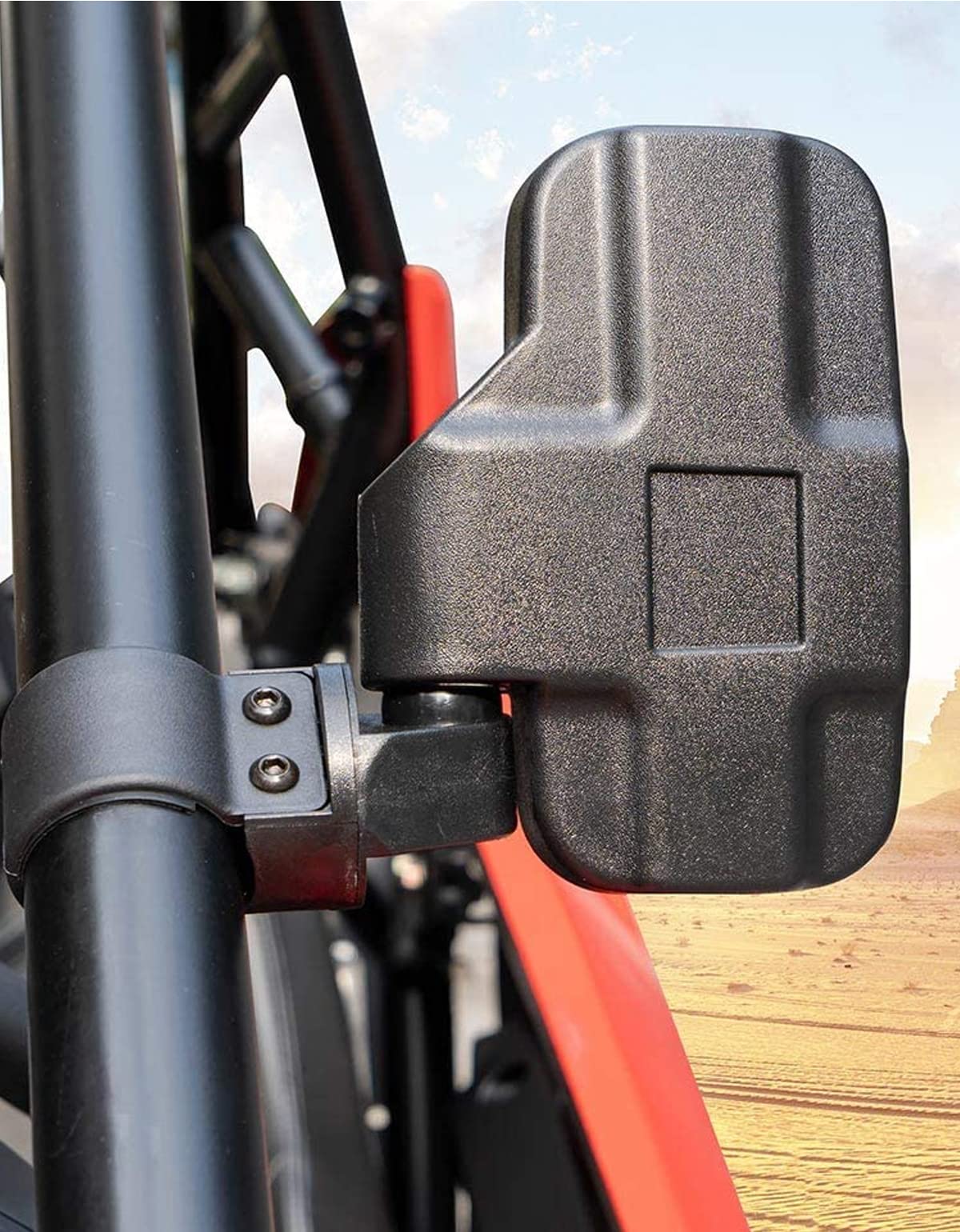 KEMIMOTO UTV Mirrors UTV Side Mirrors Fits 1.6 inch to 2 inch Roll Cage Compatible with Polaris RZR 900 1000 Can Am Kawasaki Mule Rhino YXZ Zforce Pioneer, Shatter Proof Tempered Glass