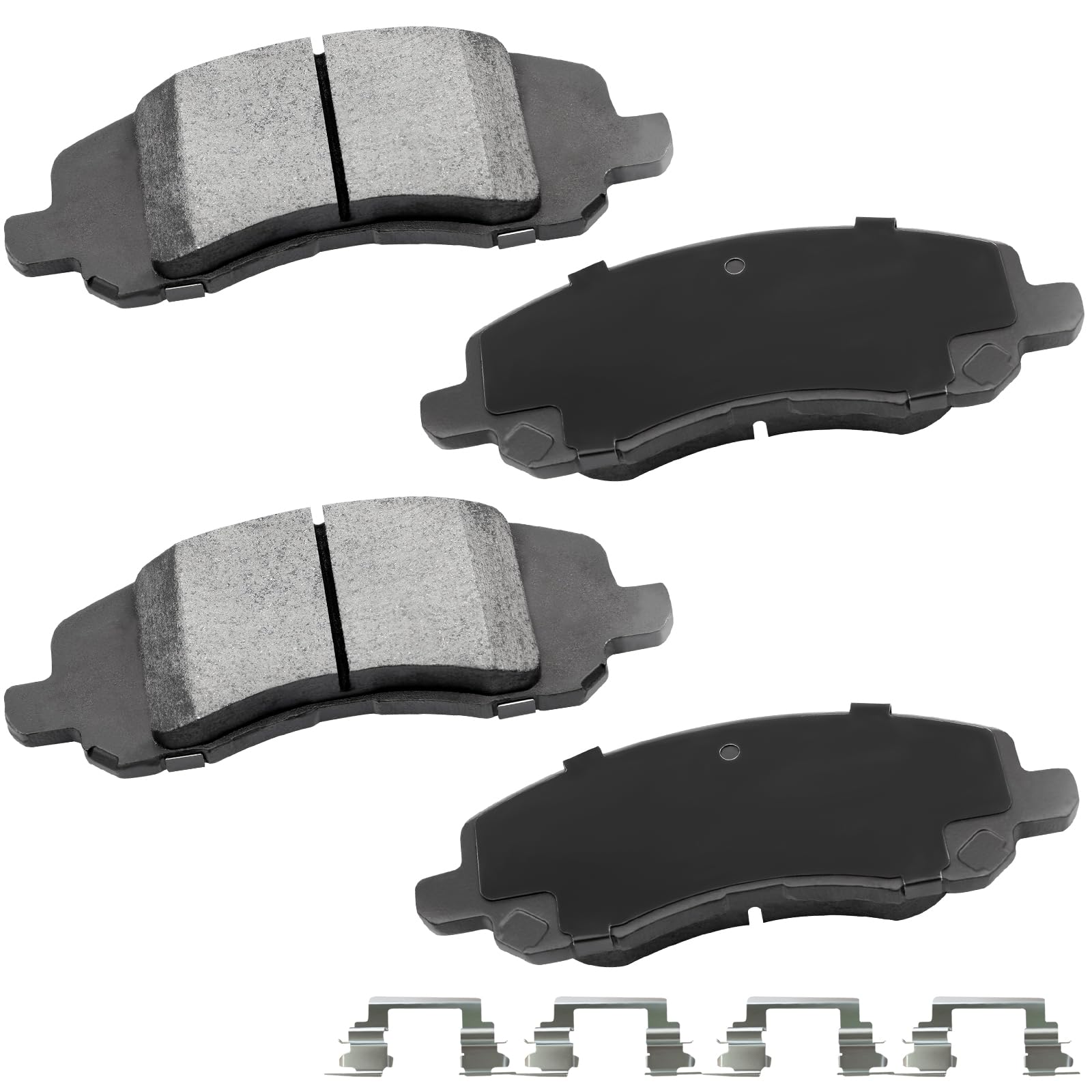 Cciyu D1285 Front Ceramic Brake Pads Kits 4Pcs Fit For Chrysler 200,Sebring,For Dodge Avenger,Caliber,Stratus,For Jeep Compass,P