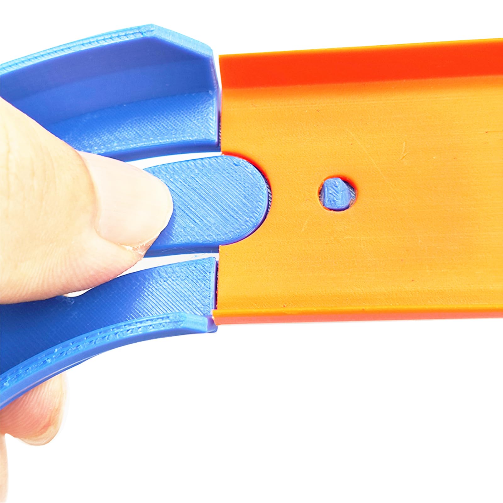 ARSUNOVO Racetrack Connectors Compatible with Hot Wheels,90 Degree Banked Turn,4 Packs,Upgrade Edition