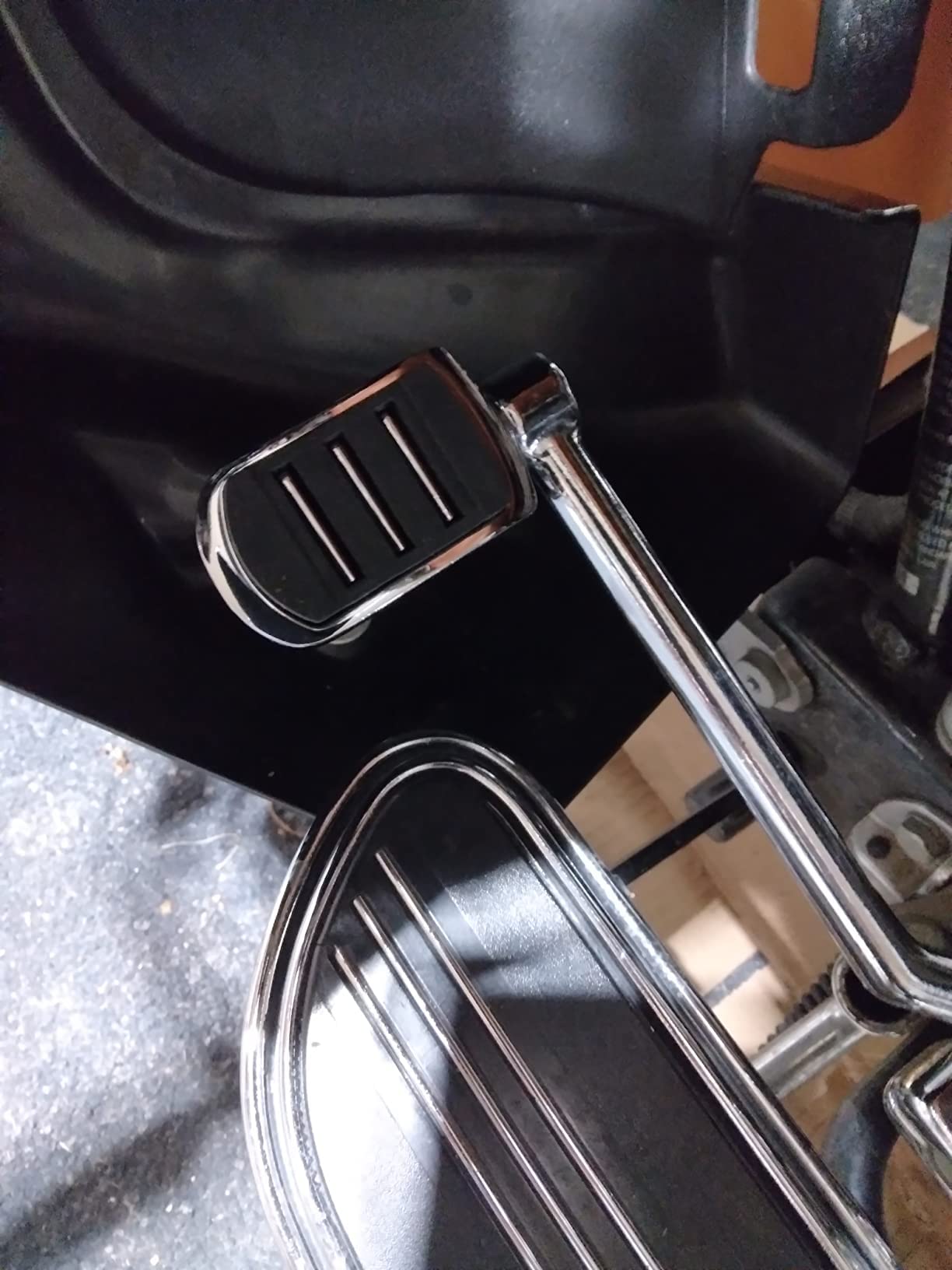 WOWTK Chrome Streamliner Heel/Toe Shifter Peg for Harley All models Touring Road King Road Glide Street Glide Electra Glide and