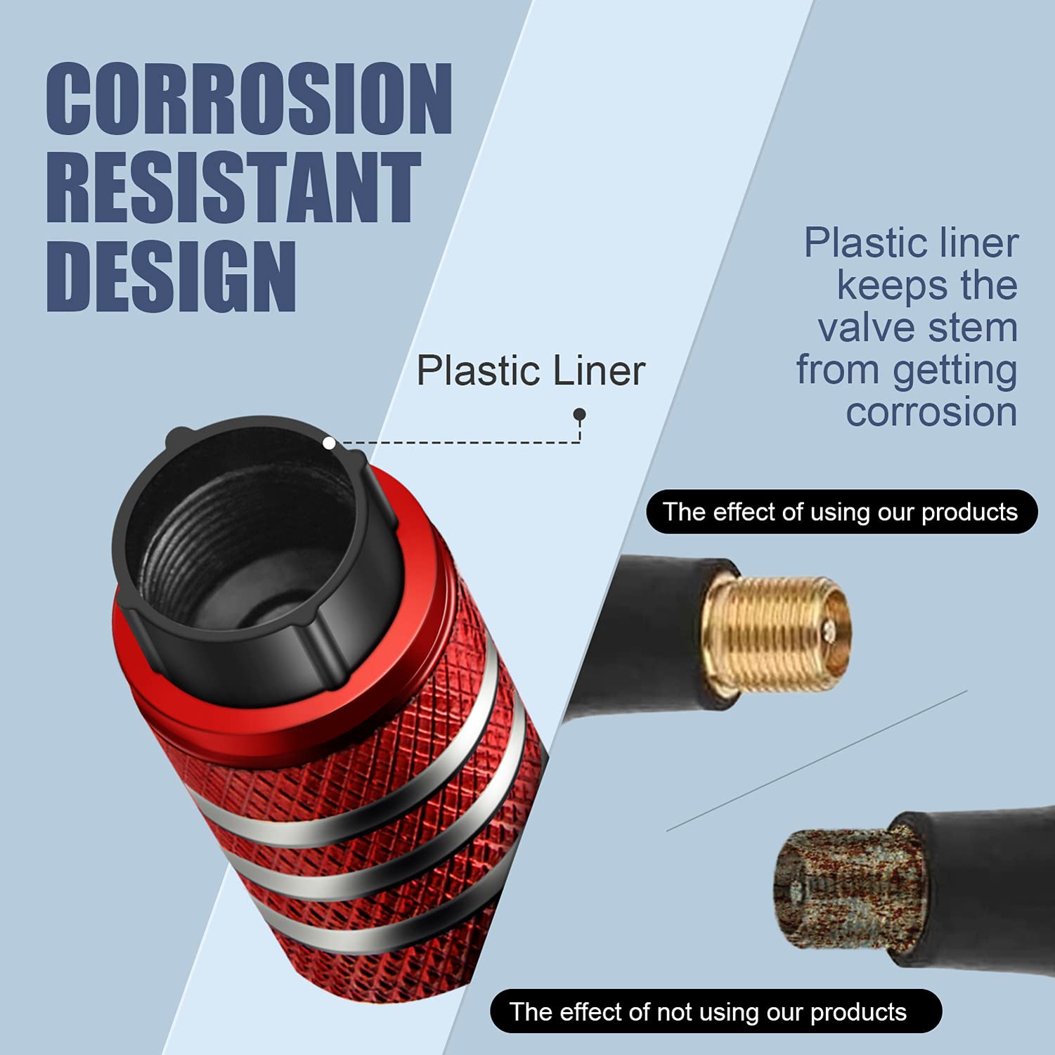 Tire Valve Stem Cap Cover - (12 Pack) Tire Air Caps Metal With Plastic Liner Corrosion Resistant Leak-Proof Cat/Dog Paw For Car