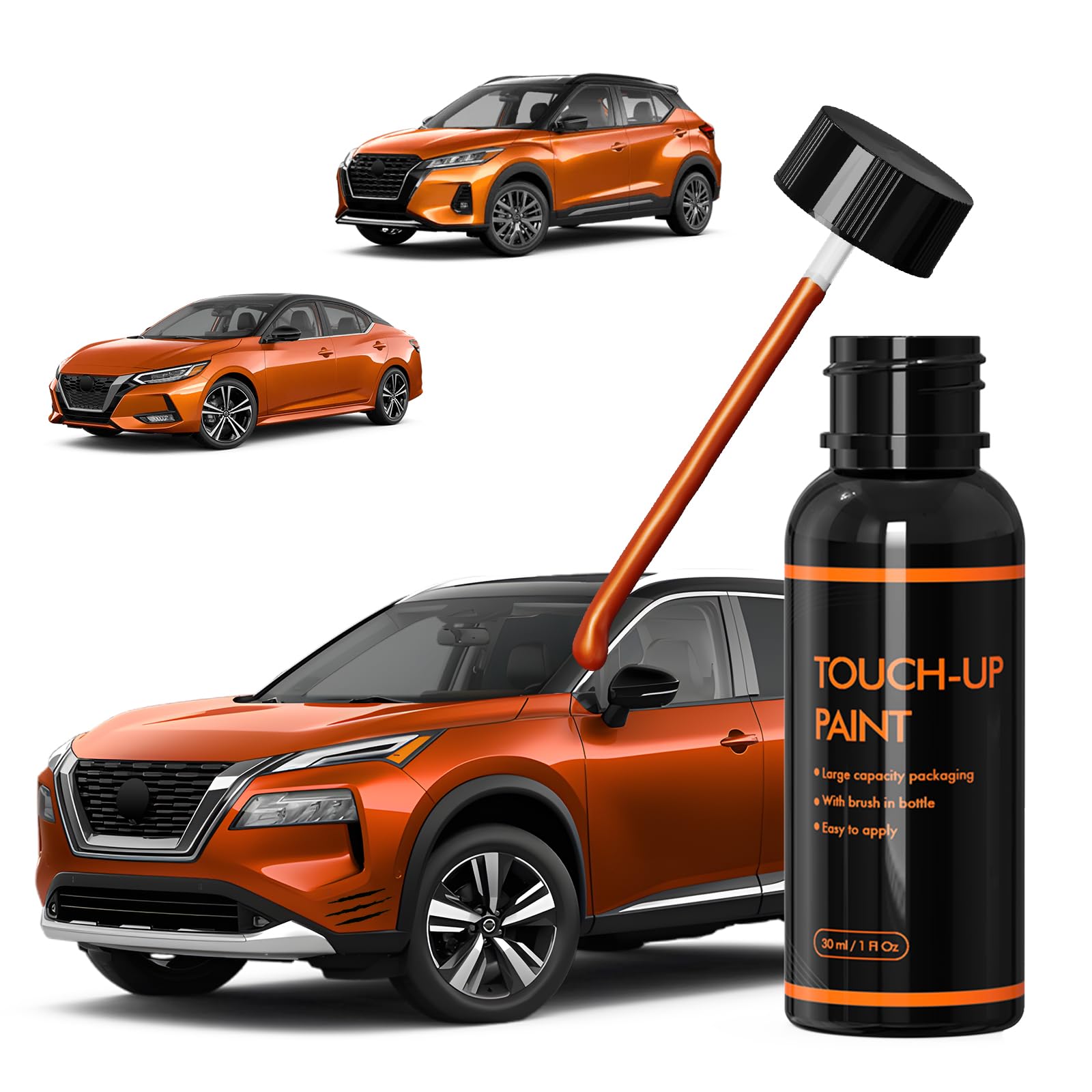 Xtryfun Ebb/Xah Monarch Orange Touch Up Paint For Nissan, Diy Car Paint Scratch Repair Kit, Automotive Paint, Quick & Easy Fix S