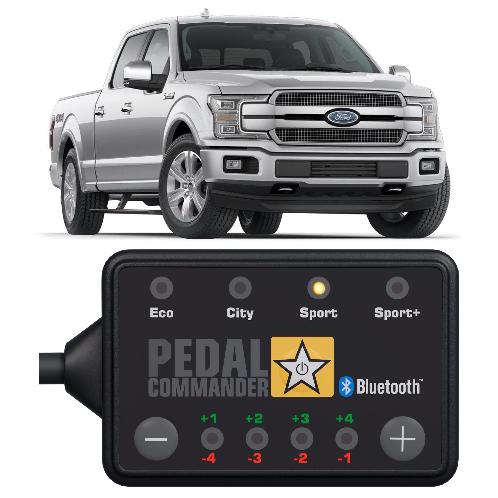 Pedal Commander For Ford F150 Trucks 2011-2024 Throttle Response Controller Fits: Xl, Xlt, Stx, King Ranch, Lariat, Limited, Platinum, Harley Davidson, Raptor, Tremor, Ford F150 Truck Accessories
