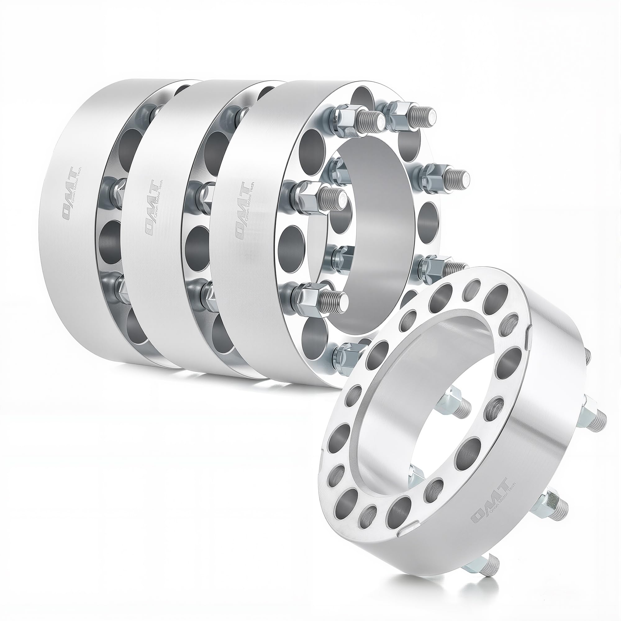 Orion Motor Tech 8X6.5 Wheel Spacers, 2 Inch Wheel Adapters With Studs Compatible With 1994-2011 Dodge Ram 2500 3500 1988-1998 F