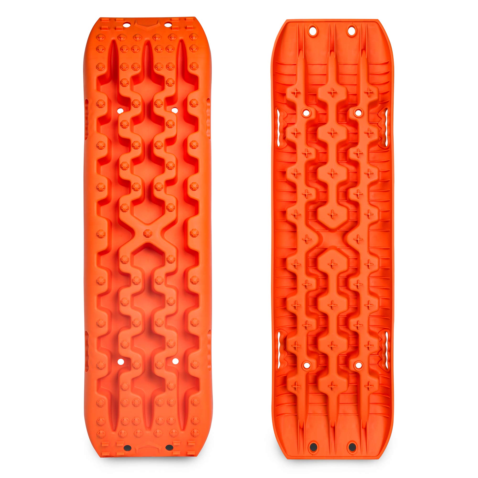 X-BULL New Recovery Traction Tracks Sand Mud Snow Track Tire Ladder 4WD (Orange, 3gen)