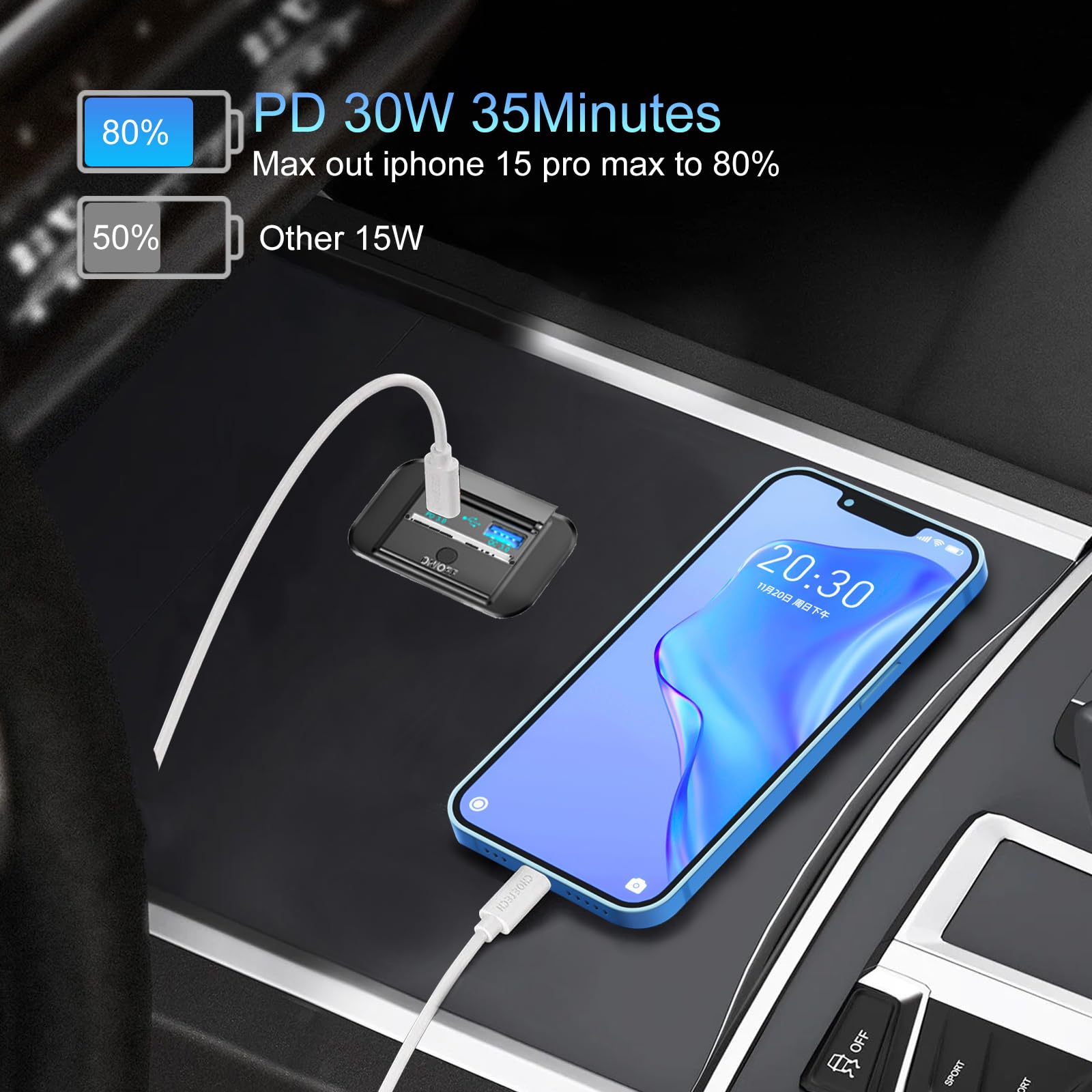 2Pcs 12V Rv Usb Outlet With Power Switch, 38W Dual Pd3.0 Type-C & Quick Charge Qc3.0 Usb-A Port Panel Mount W. Cap, Car Usb Socket Charger Adapter For Rv Marine Boat Bus Atv Motorcycle Truck Golf Cart