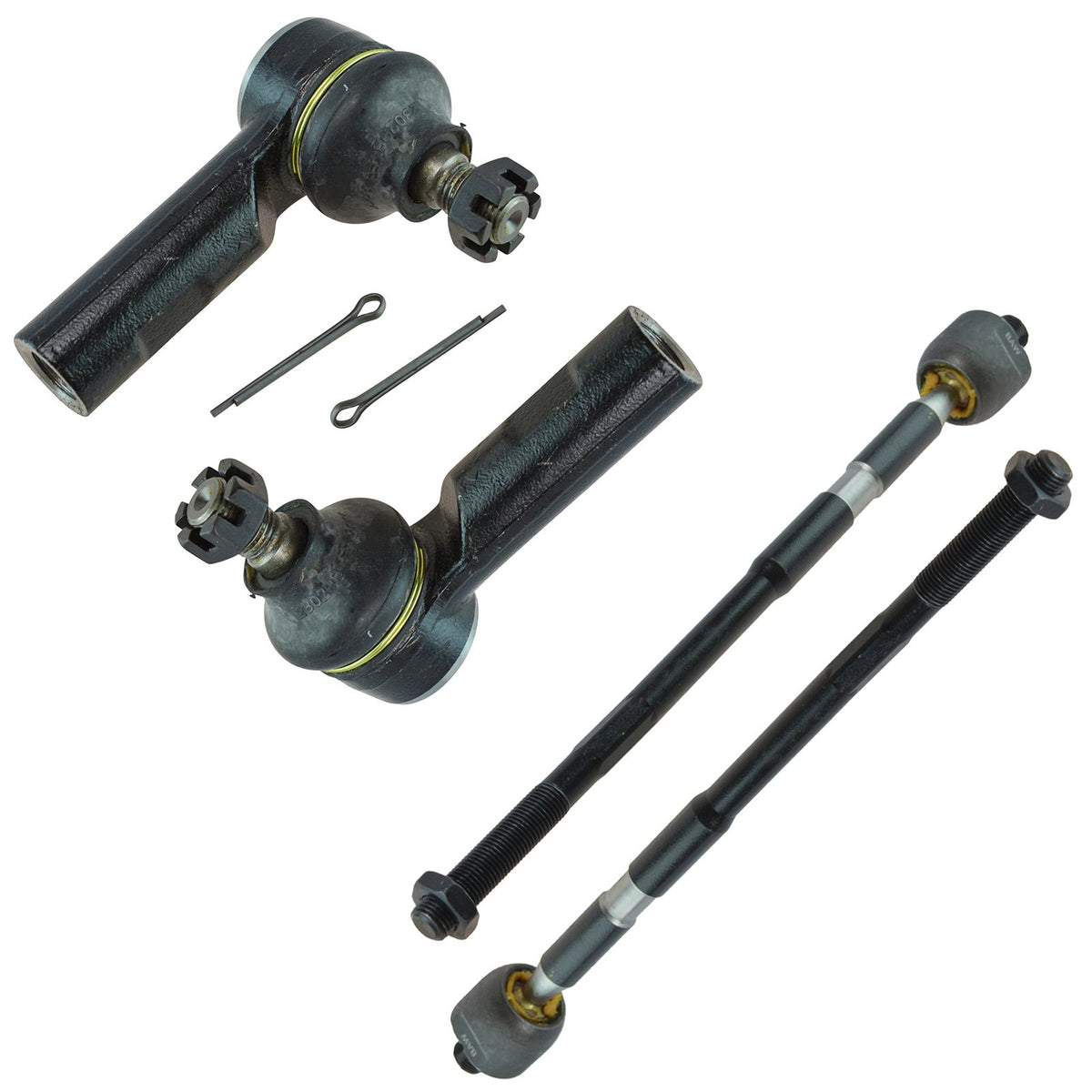 Trq Front Tie Rod Set Compatible With 2007-2013 Suzuki Sx4