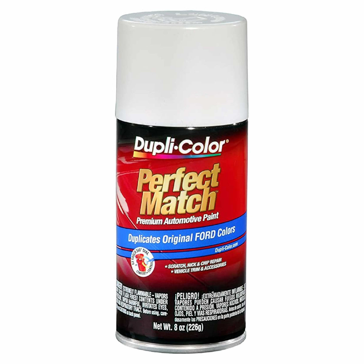 Dupli-Color Ebfm03357-6 Pk Perfect Match Automotive Spray, Ford Performance White, Wb/Wp/Wt/Ya - 8 Oz. Aerosol Can, 6-Pack