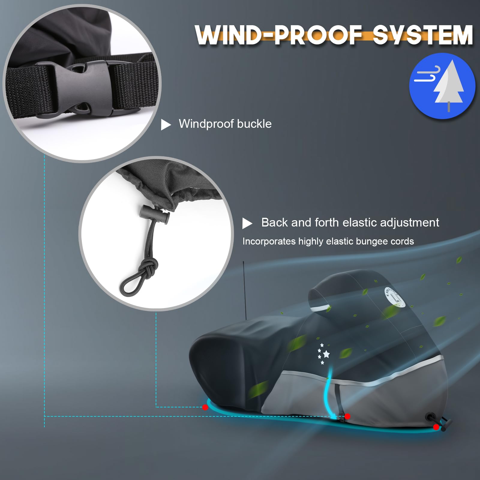 Li Libzaki Motorcycle Cover 420D Heavy Duty All Season Universal Weather Waterproof Outdoor Protection 96'' Xxl Vehicle Cover/Bl