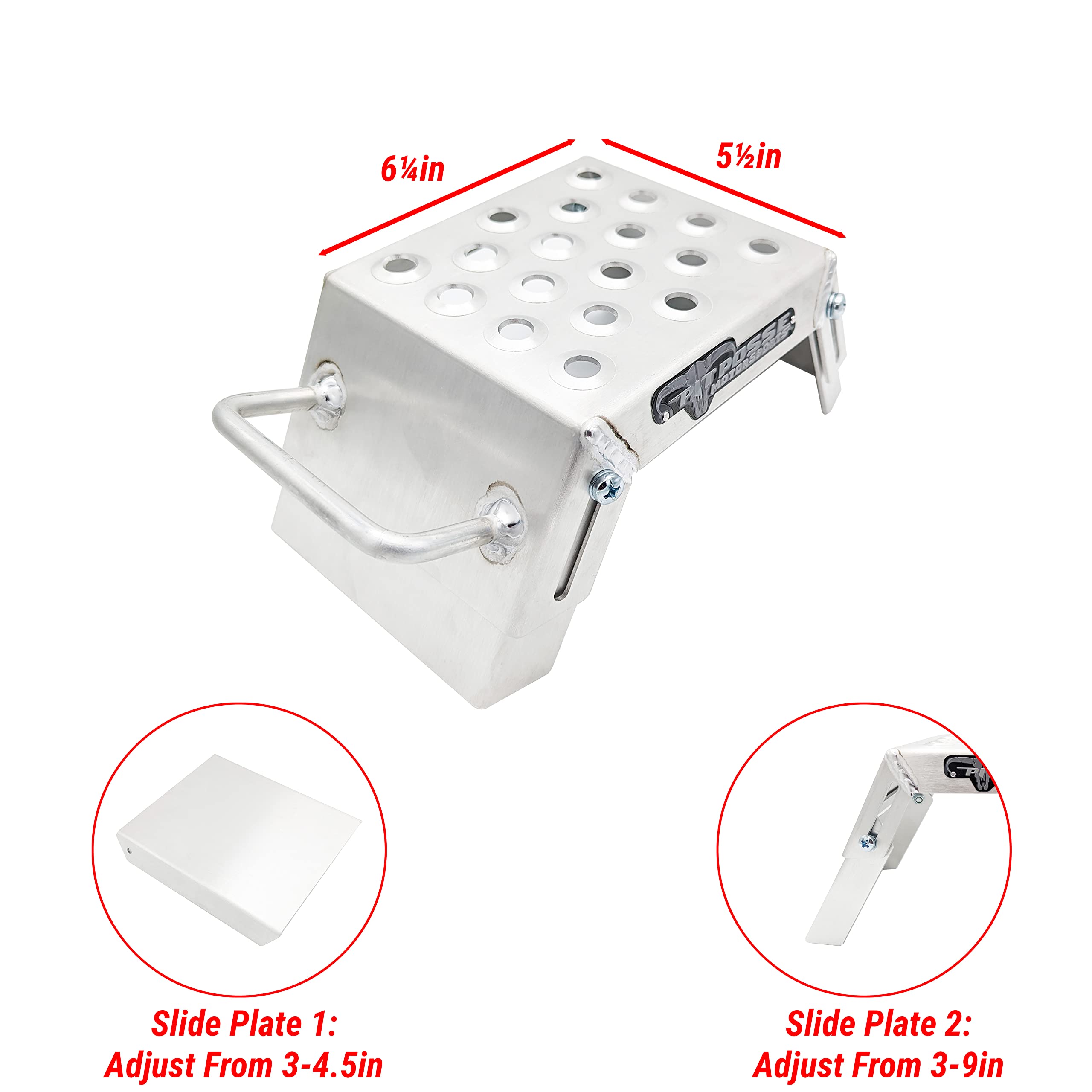 Pit Posse PP2739 Mini Moto Starting Block Aid Pair for Youth Riders - Made in USA - MX Offroad Motorcycle Step Block Risers - Ad