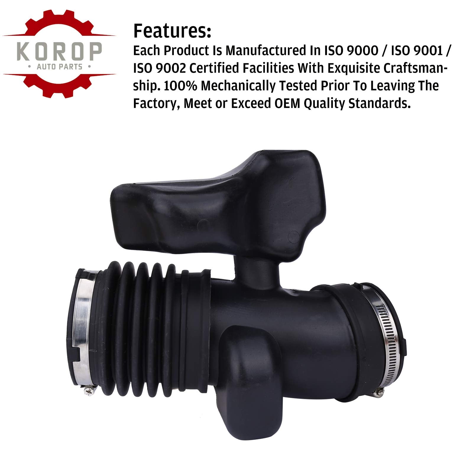 Air Intake Cleaner Hose Replaces# 25783713 Fits For 2009 2010 2011 Buick Enclave Chevy Traverse Gmc Acadia Saturn Outlook, Intake Boot Tube Outlet Duct