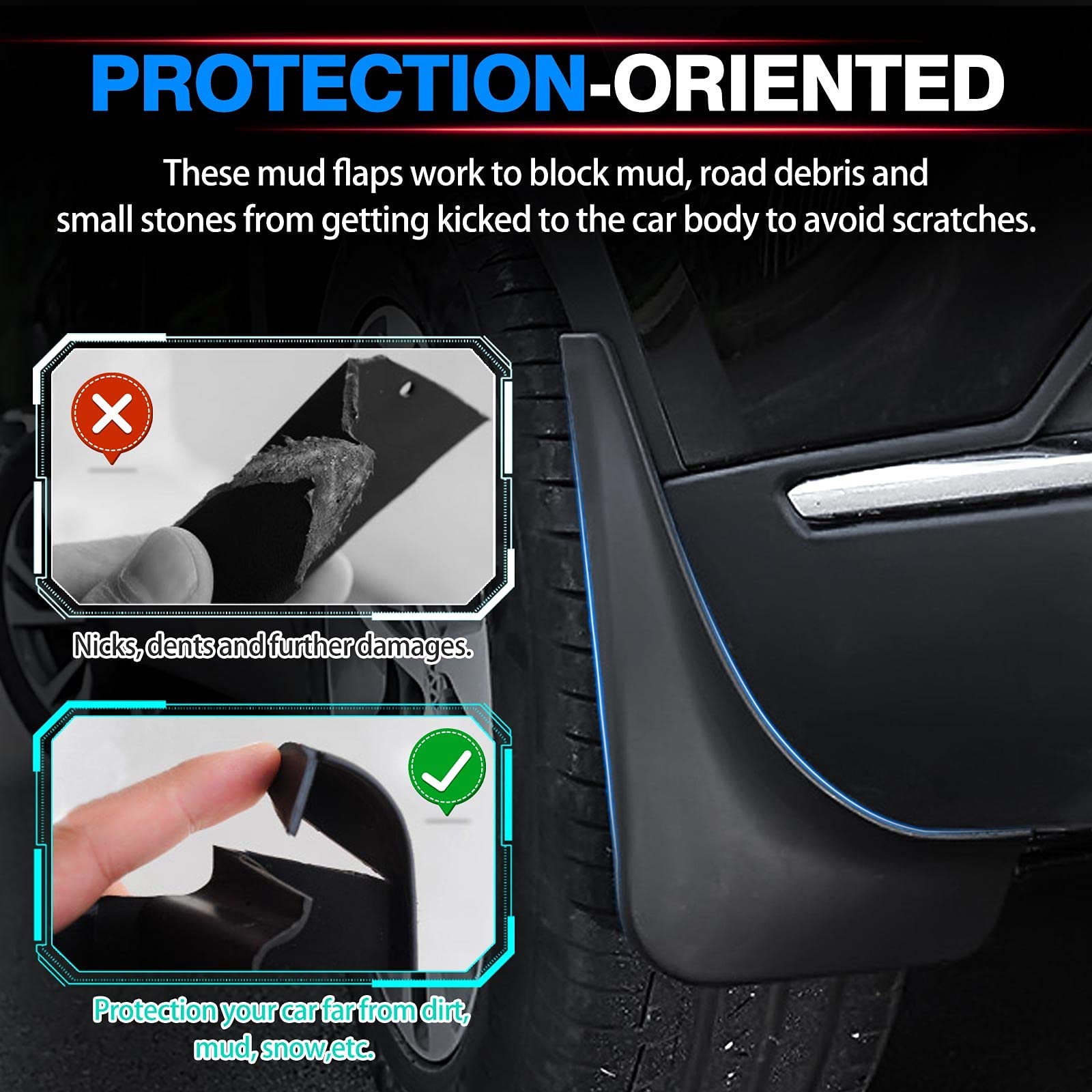 Autorder Mud Flpas Splash Guards For Buick Envision 2021 2022 2023 Accessories Mudflap Fender Flares Front And Rear Mud Guard Set 4Pcs