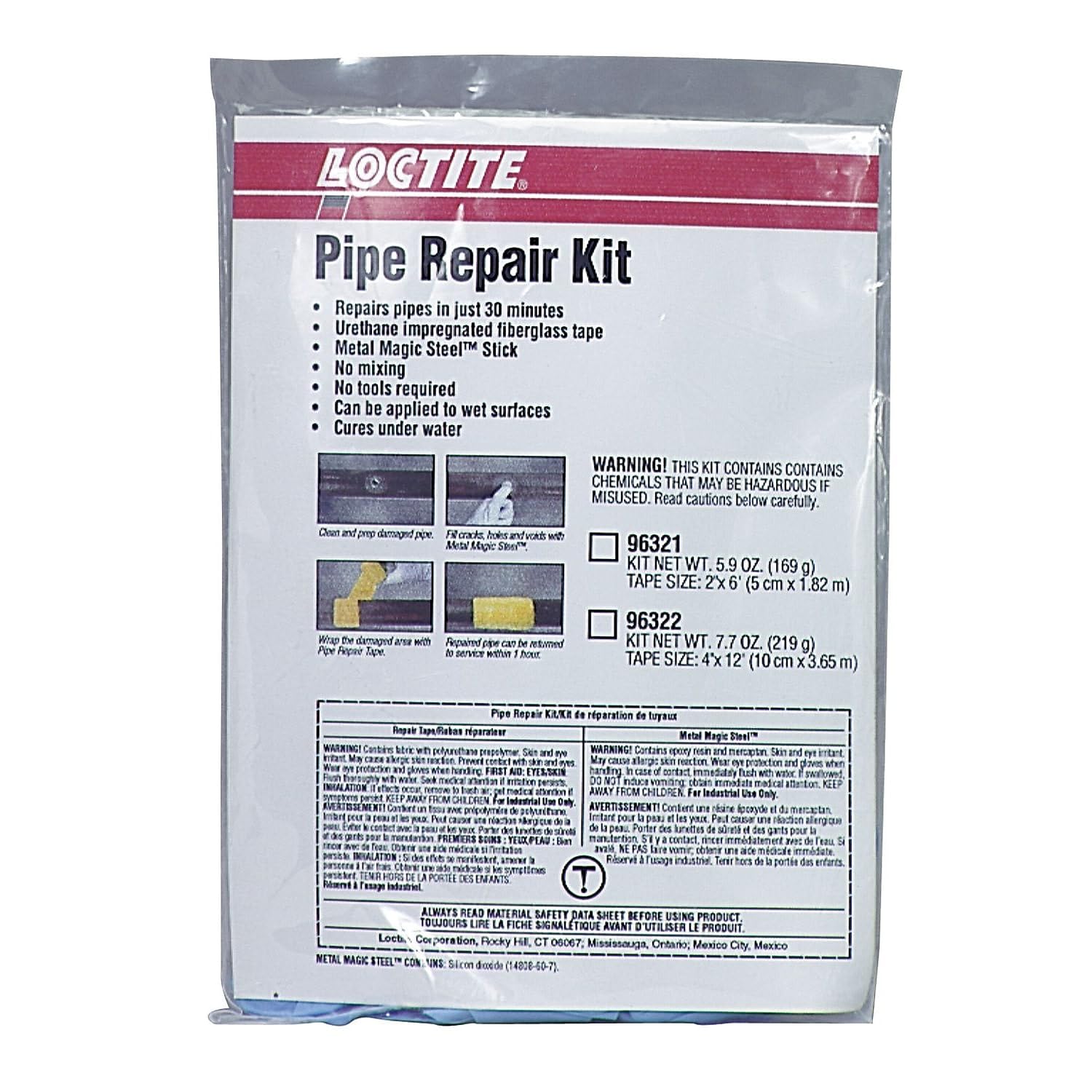 Loctite 209818 Pipe Repair Kit, 2 X 6'