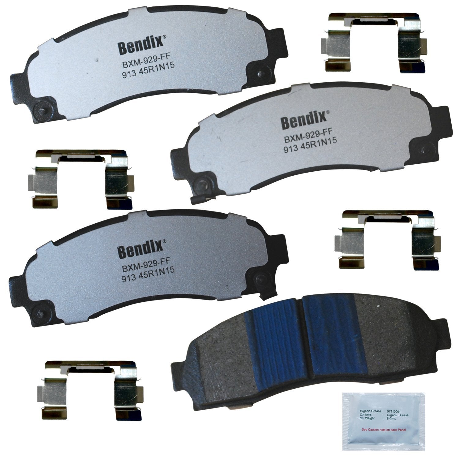 Bendix Fleet Metlok Mkd913Fm Semi-Metallic Front Brake Pads For Chevrolet Equinox 2006-2005, Pontiac Torrent 2006, Saturn Vue 20