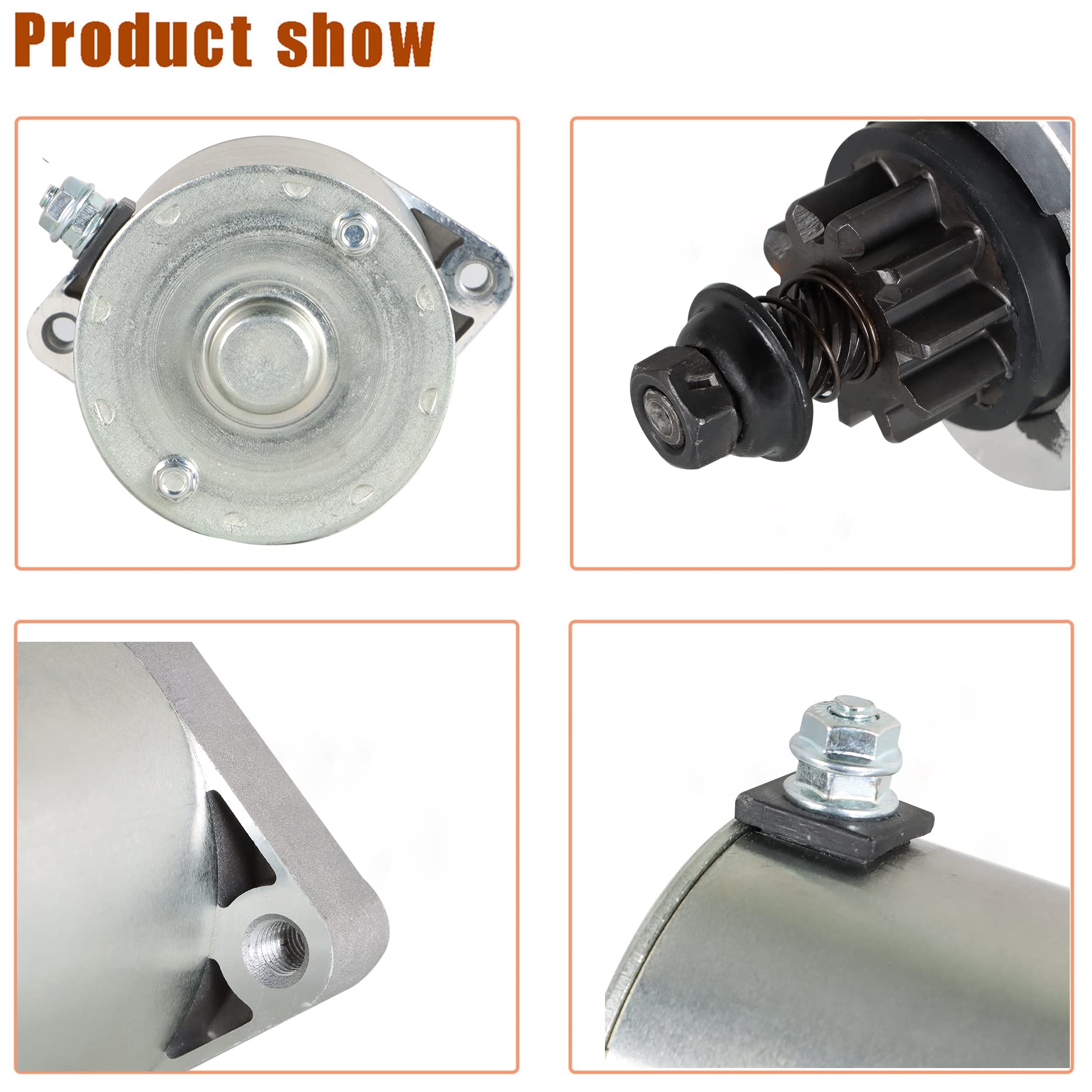 Liguvcy 21163-0711 Starter Replacement For Kawasaki Fr651V Fr691V Fr730V Fs481V Fs541V Fs600V 21.5-24Hp Engine