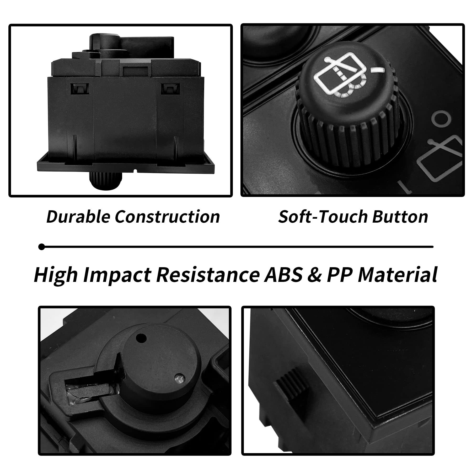 Rear Windshield Wiper Switch Fog Light Control | Replacement For 2003-2006 Chevy Suburban 1500/2500, Tahoe, Gmc Yukon Xl 1500/25