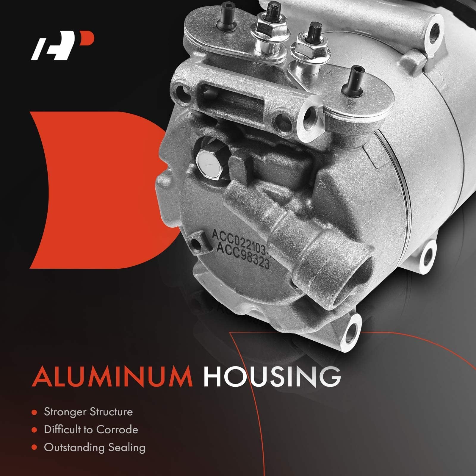 A-Premium A/C Compressor with Clutch Compatible with Ford Escape 2.5L 2013-2014, Focus 2.0L 2012-2014