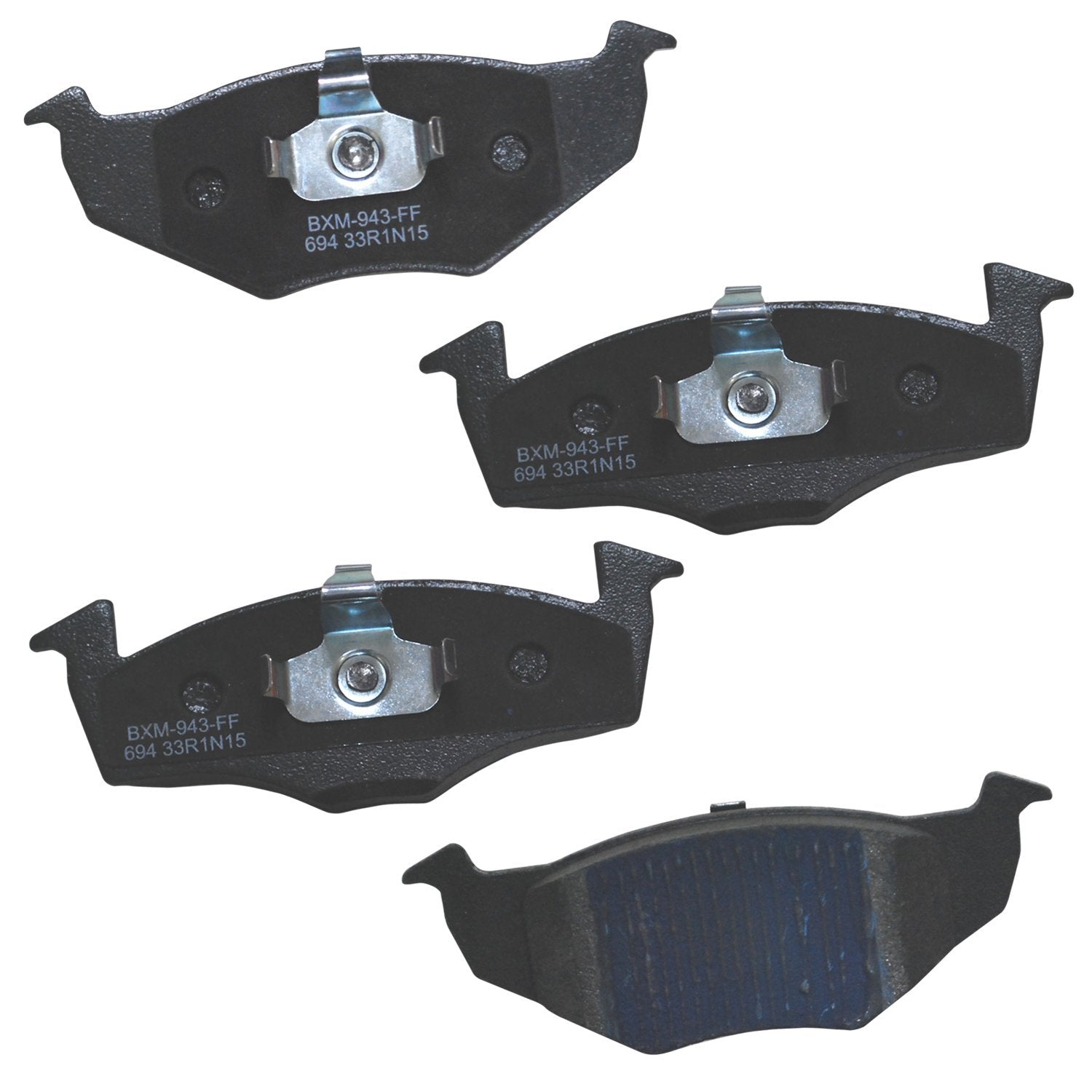 Bendix Premium Sbm694 Semi-Metallic Front Brake Pads For Volkswagen Derby 2005-2001, Golf 1997, Golf 1999, Gol Sedan 2013-2010