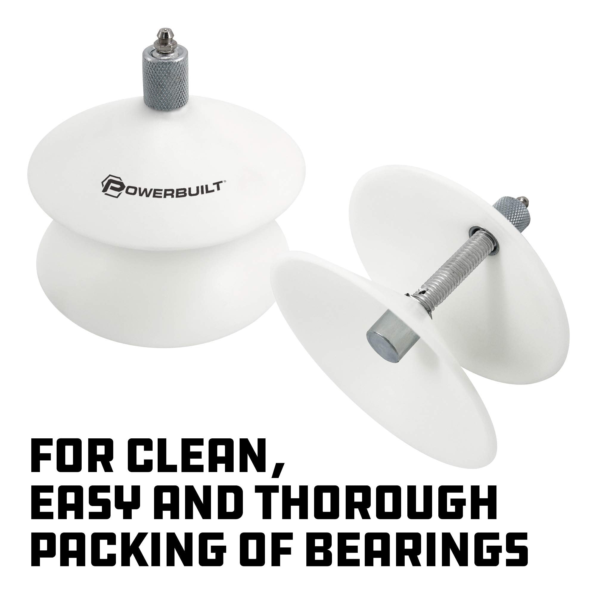 Powerbuilt 648480 Plastic Bearing Packer, White, Large