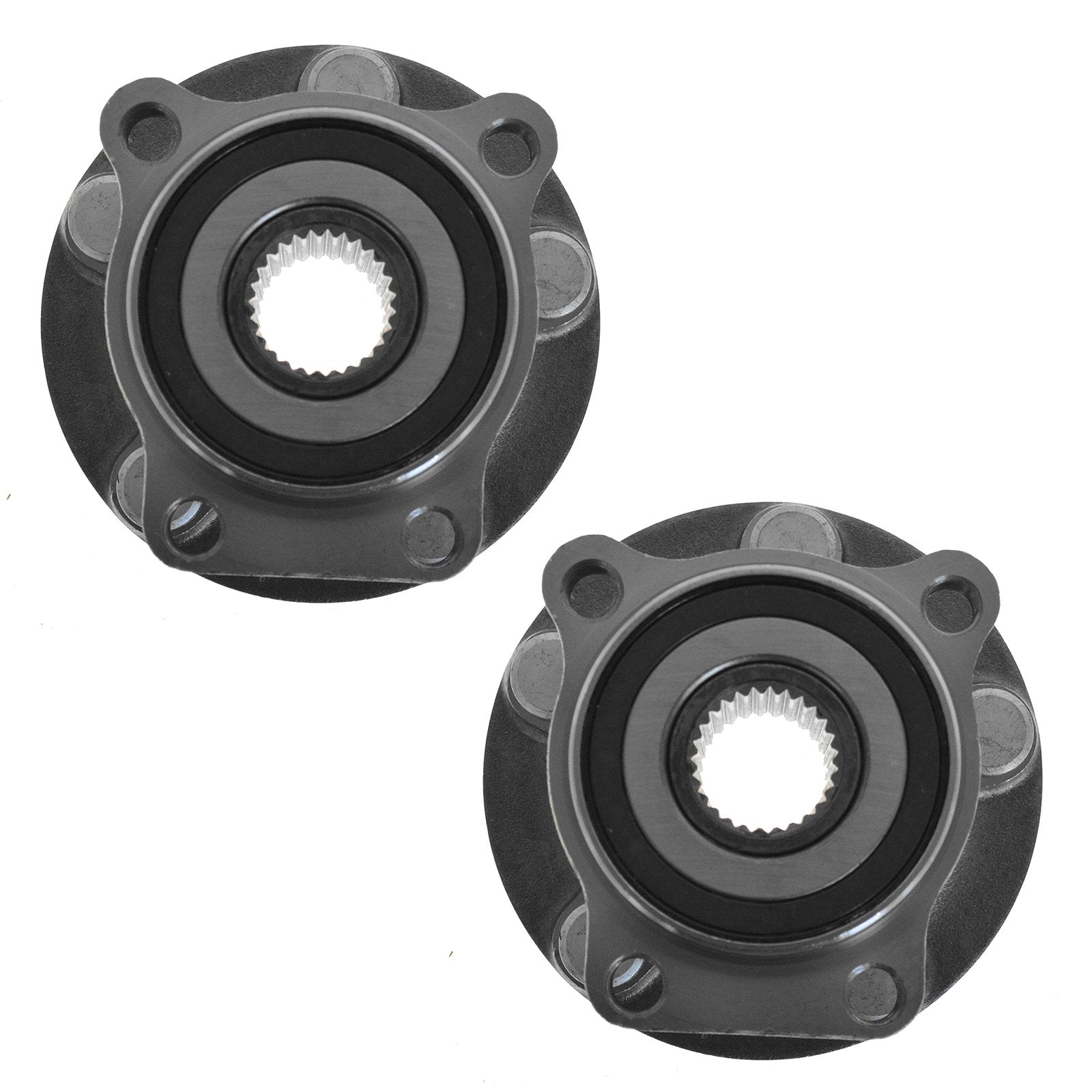 Trq Front Wheel Hub Bearings Assembly Set Compatible With 2009-2014 Subaru Forester 2012-2014 Impreza 2005-2014 Legacy Outback 2