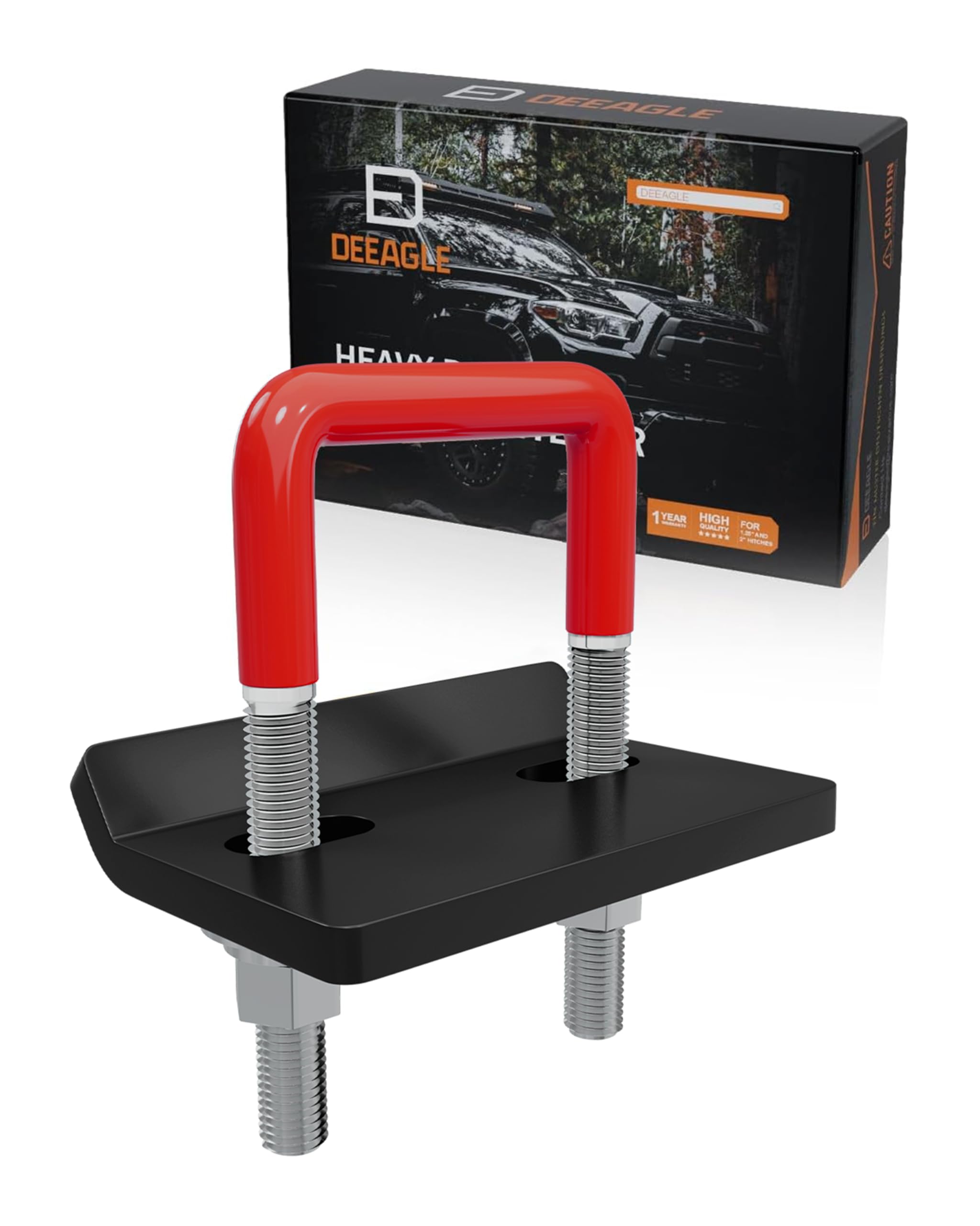 DEEAGLE Hitch Tightener Anti Rattle Stabilizer for 1.25 to 2 Trailer Hitches Reduce Movement On Hitch Mount Cargo Carrier Bike R