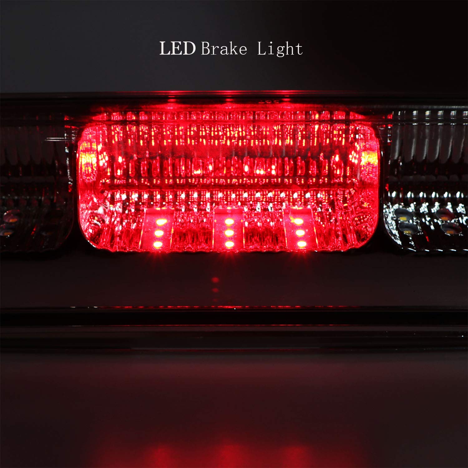 Led 3Rd Brake Light Assembly High Mount Brake Light Cargo Lamp Fit For Ford F150 (2004-2008), For Ford Explorer Sport Trac (2007-2010), For Lincoln Mark Lt (2006-2008) (Red Lens)