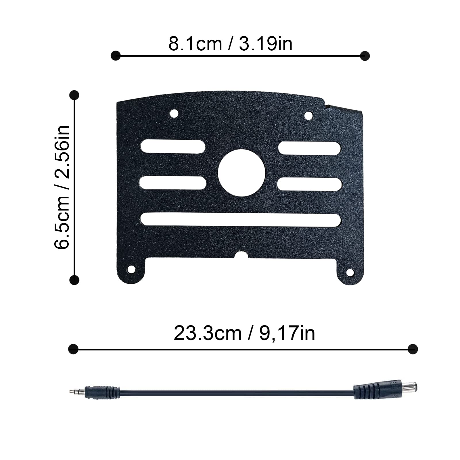 Voonoa Universal Backup Camera Bracket Adapter For Furrion Pre-Wired Mount Pre-Install Mounting Kit With Pig Tail Wire Plug For