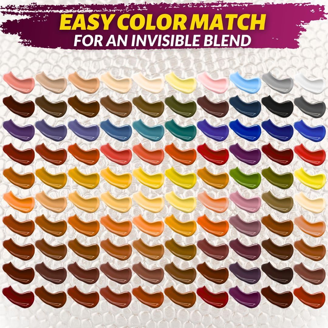 Coconix Vinyl and Leather Repair Kit - Restore Furniture, Jackets, Sofas, Boats, Car Seats - Easy Color Matching, All Materials