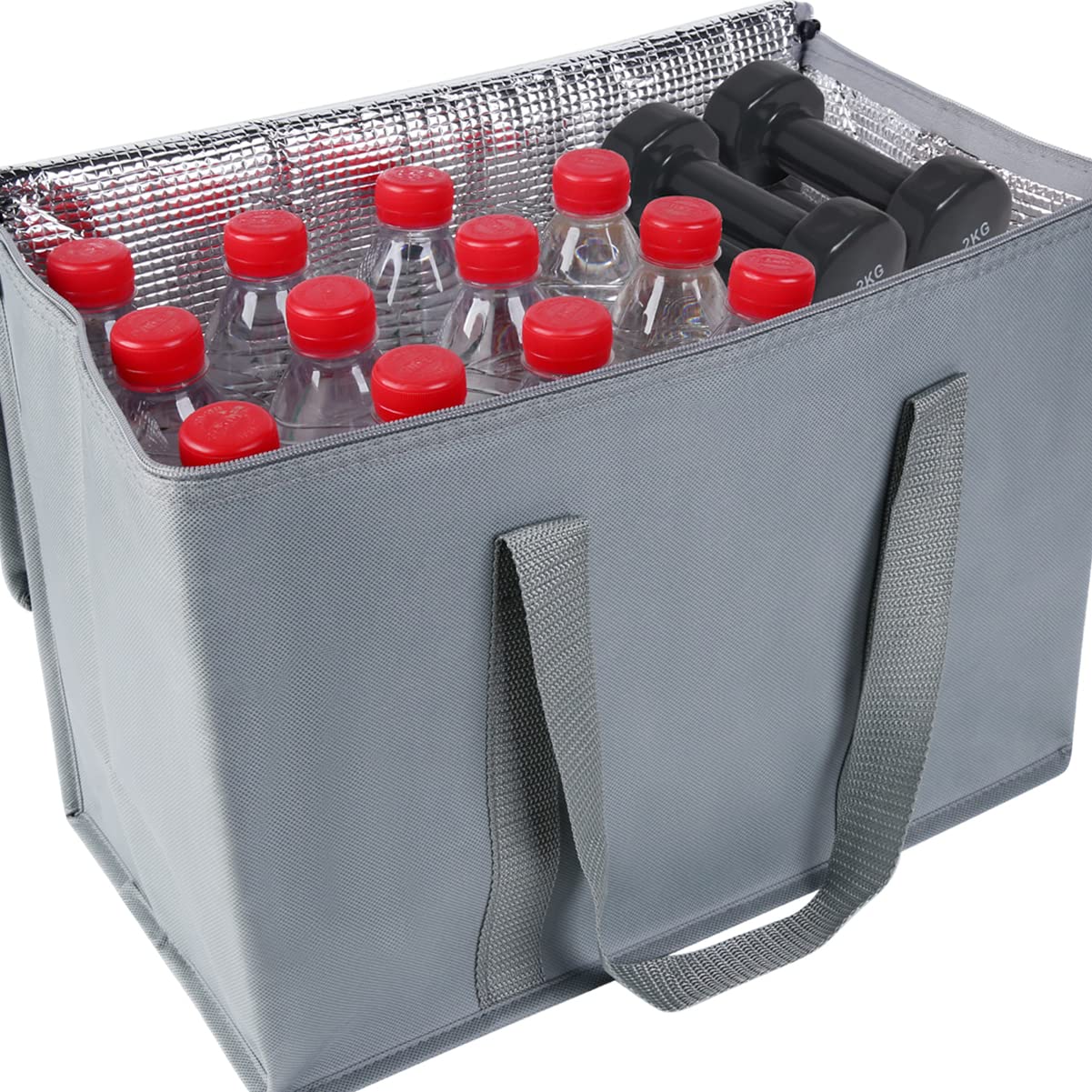 2 Pk Insulated Car Organizer - Collapsible, Multi-Compartment Automotive Suv Trunk Organizer For Storage W/Adjustable Straps - T