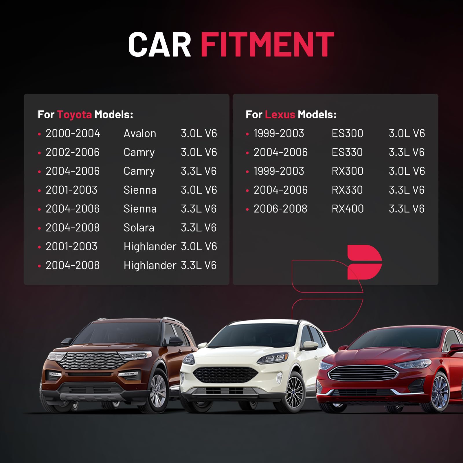 Bdfhyk Ignition Coil Pack Uf267 And Iridium Spark Plugs 4504 Pk20Tt Compatible With Lexus Es300 Rx300 Rx330 Rx400 Toyota Avalon