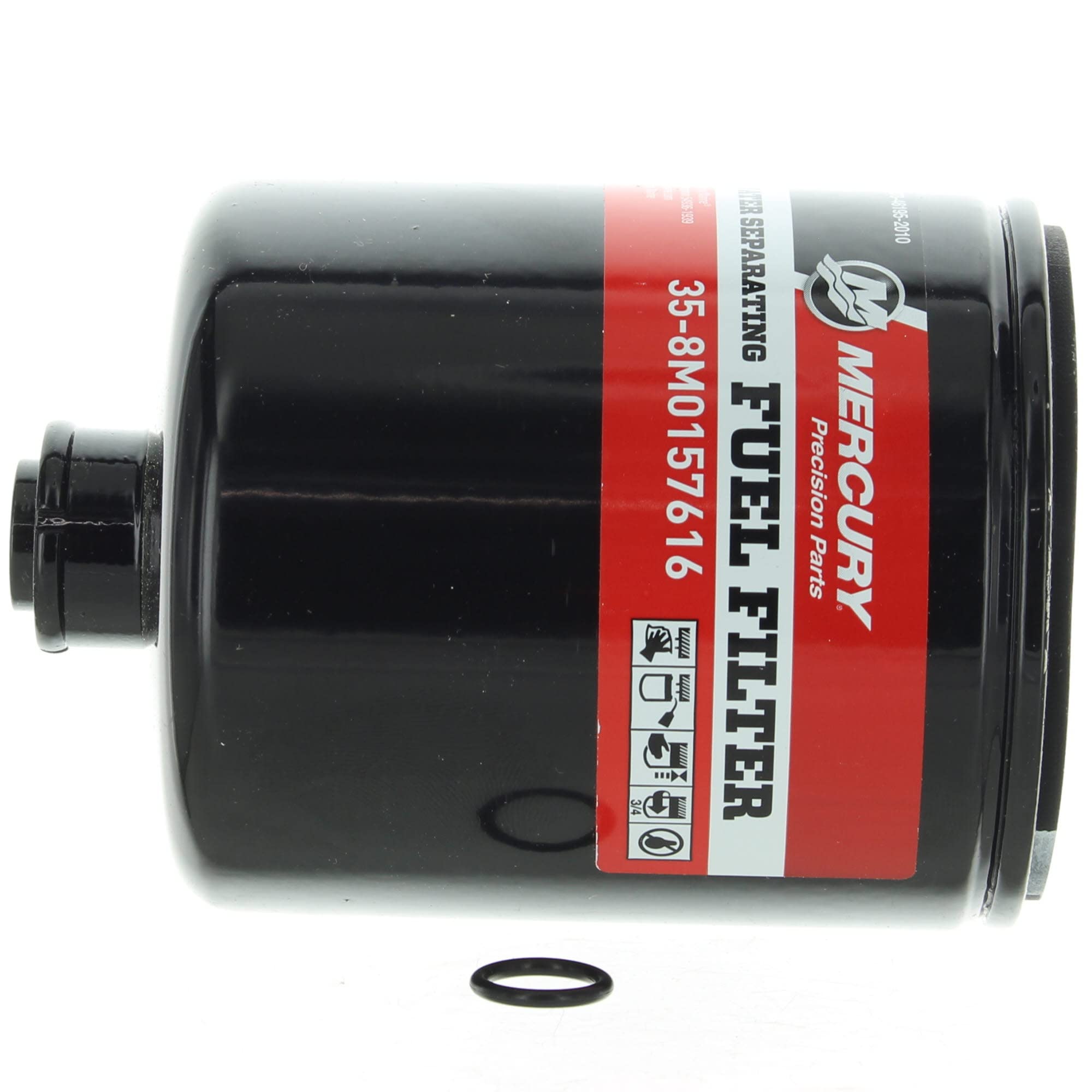 Mercury Marine Mercruiser Mercury Marine New OEM Water Separating Fuel Filter, 8M0157616, Black