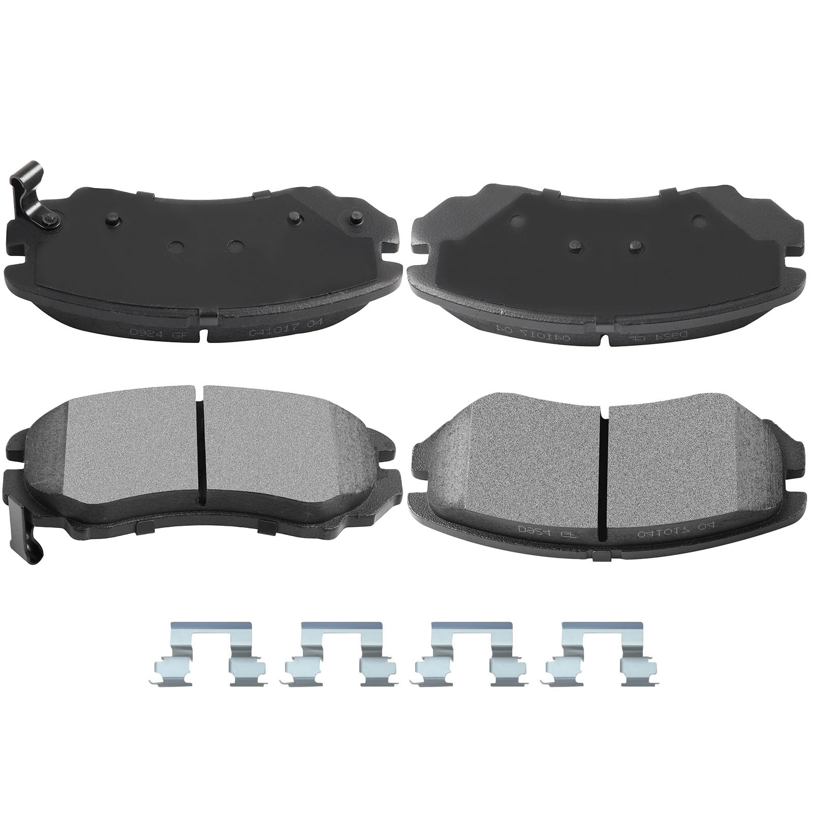 Automuto 4Pcs Front Ceramic Disc Brake Pads Set D924 For Hyundai Elantra Sonata Tiburon Tucson For Kia Magentis Optima Soul Spor