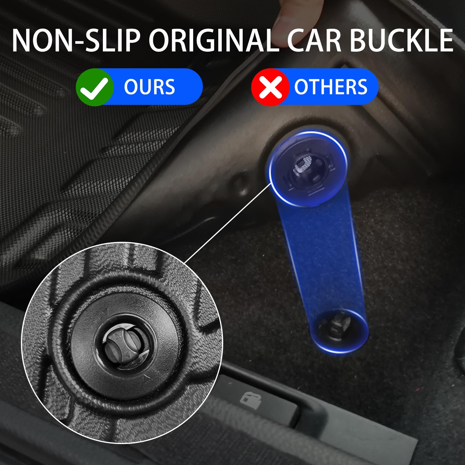 Automotive Floor Mats & Cargo Liners Trunk Set Compatible With 2022 2023 2024 2025 Toyota Corolla Cross (Fwd), All Weather Car A