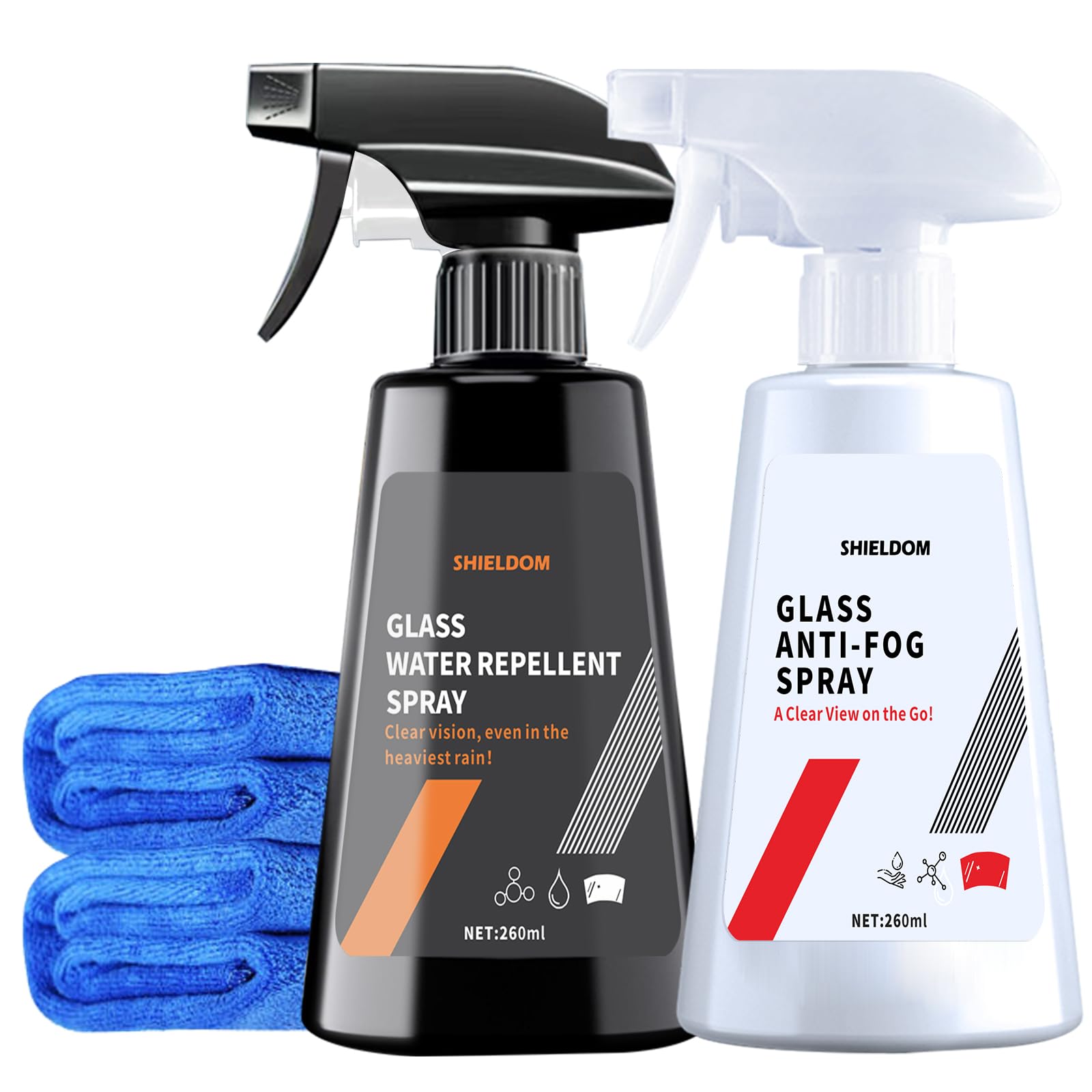 SHIELDOM Anti Fog Spray & Rain Repellent Spray for Car Windshield Glass Water Repellent Defogger Spray Waterproof Prevent Foggin