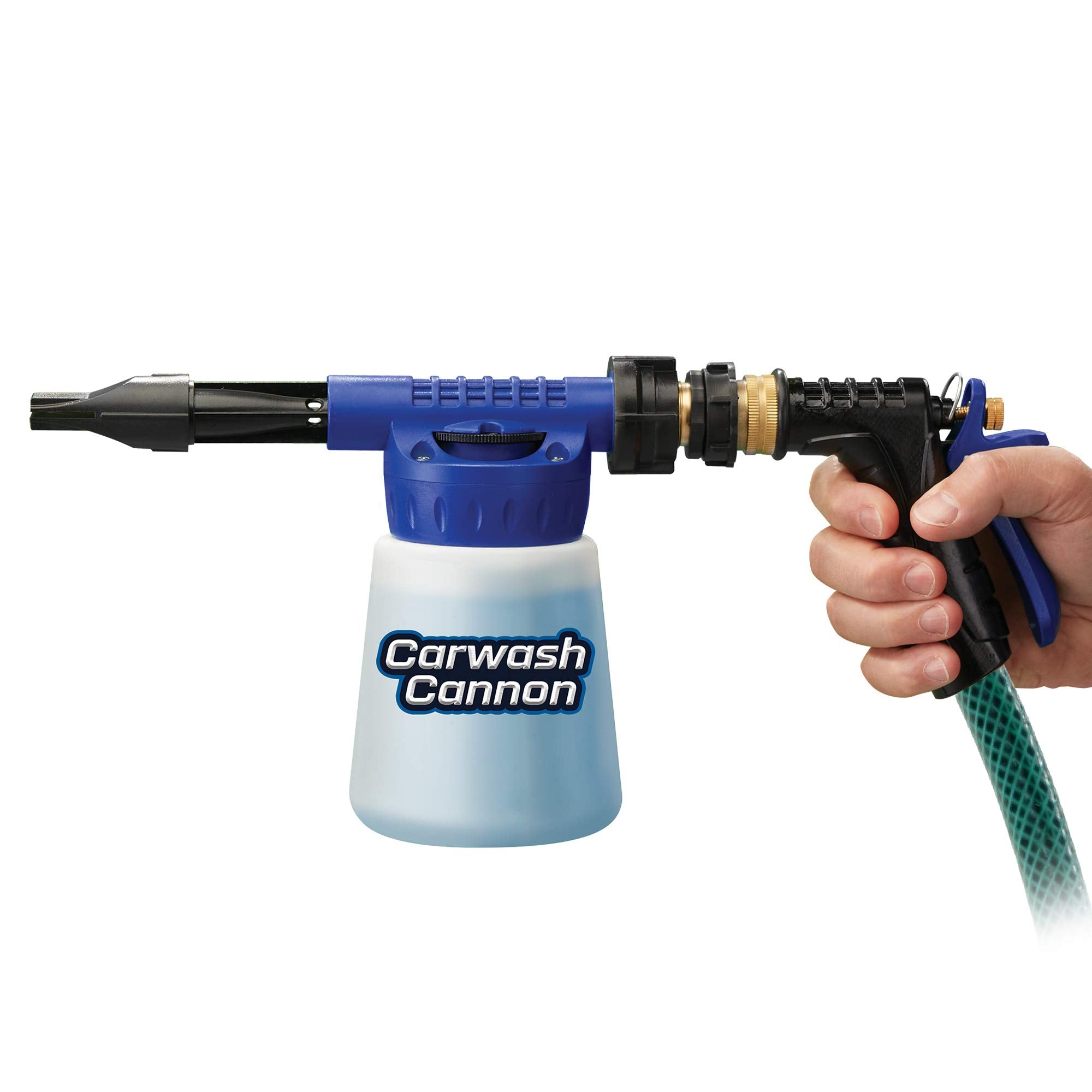Ontel Carwash Cannon Foam Blaster Nozzle Gun For Car, Truck, Boat & More - 5 Spray Settings, Just Spray & Rinse, No Residue Or F