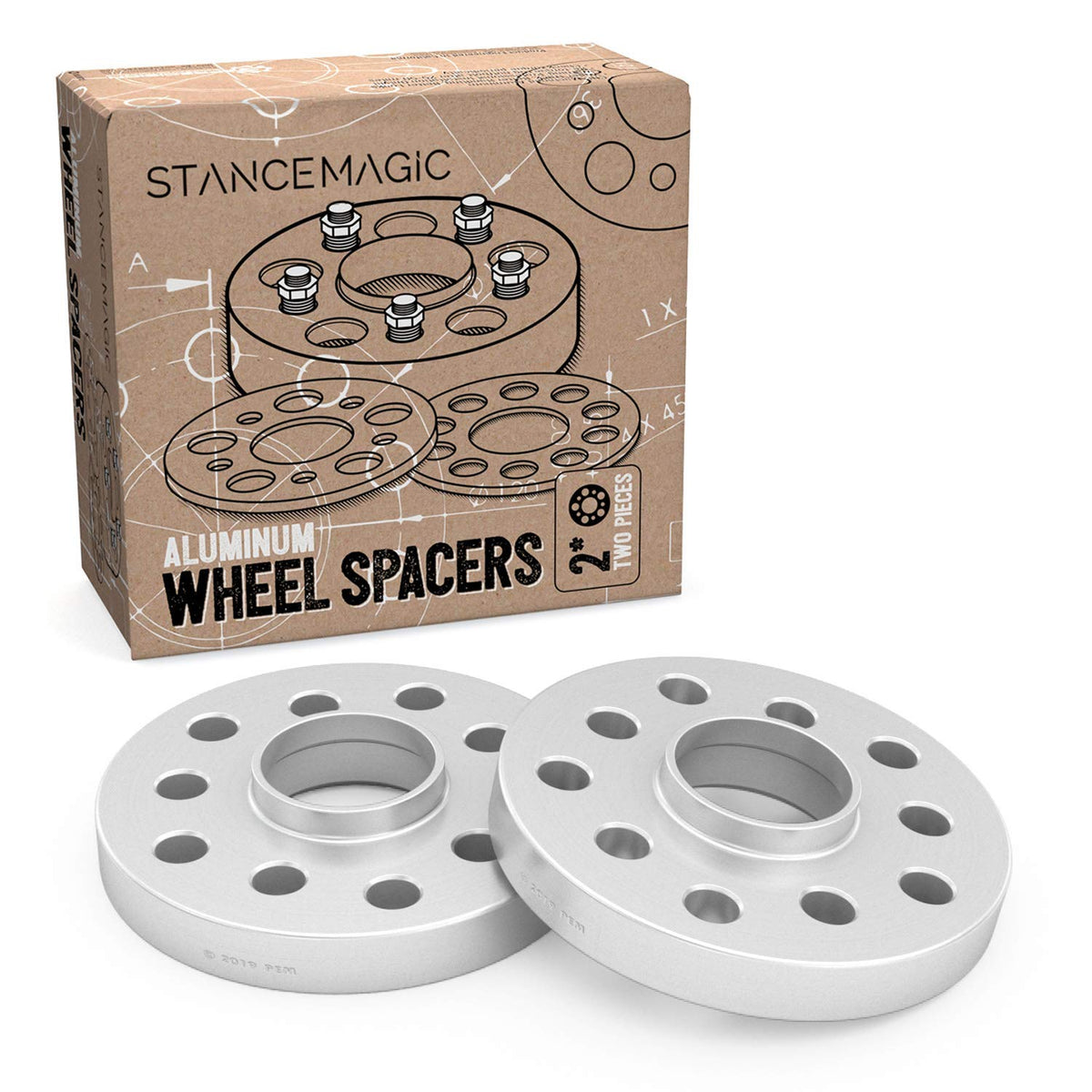 25Mm (1 Inch) Hubcentric Wheel Spacers (5X112 And 5X100, 57.1Mm Bore) Compatible With Audi Tt A3 A4 A6 A8 S4 S6 S8 Volkswagen Jetta Golf Gti R32 Corrado Beetle Eos Cc - Silver 2Pcs