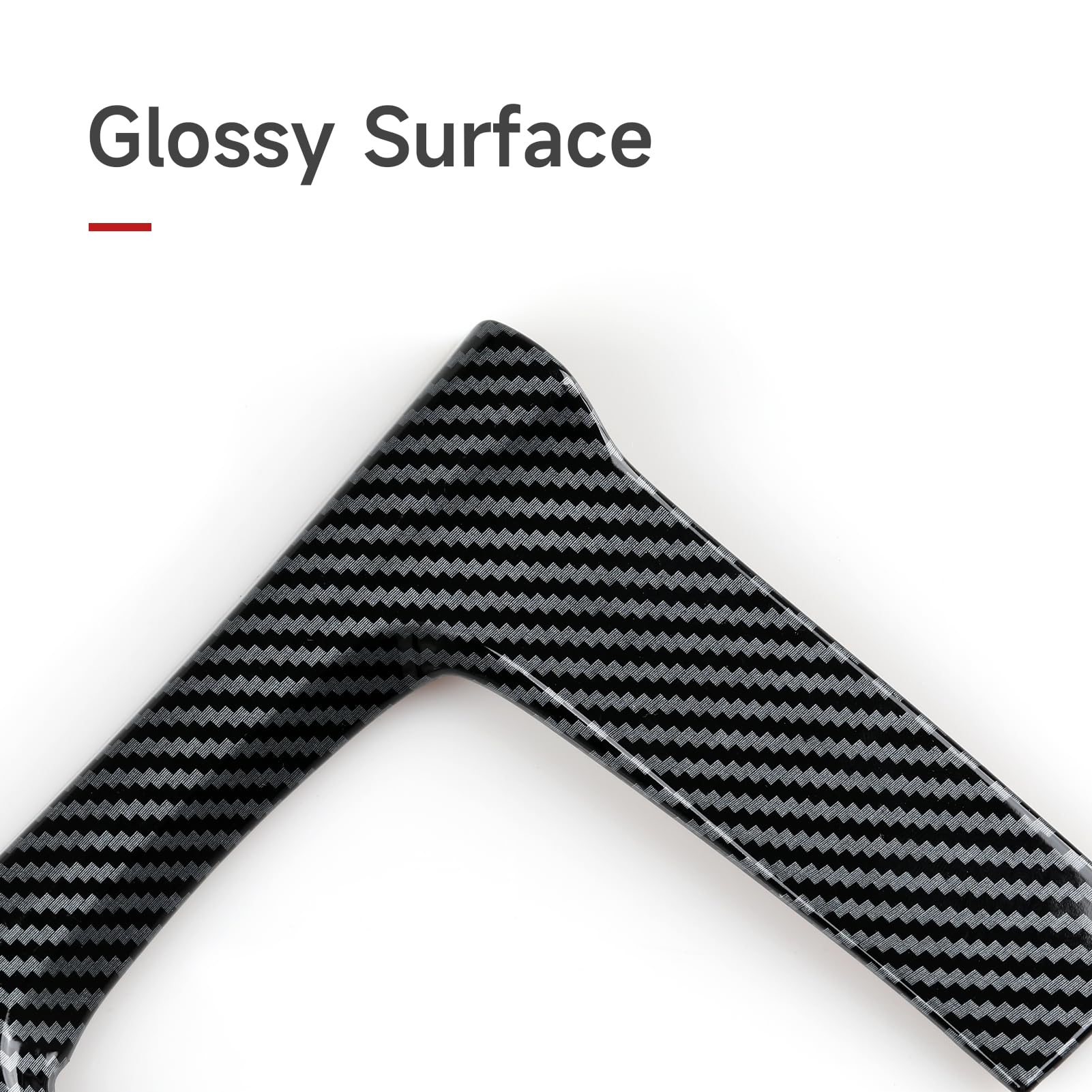 BRMYL Car Gear Shift Panel Decals for 2016 2017 2018 2019 2020 2021 Honda Civic Accessories 10th Gen ABS Carbon Fiber Interior S