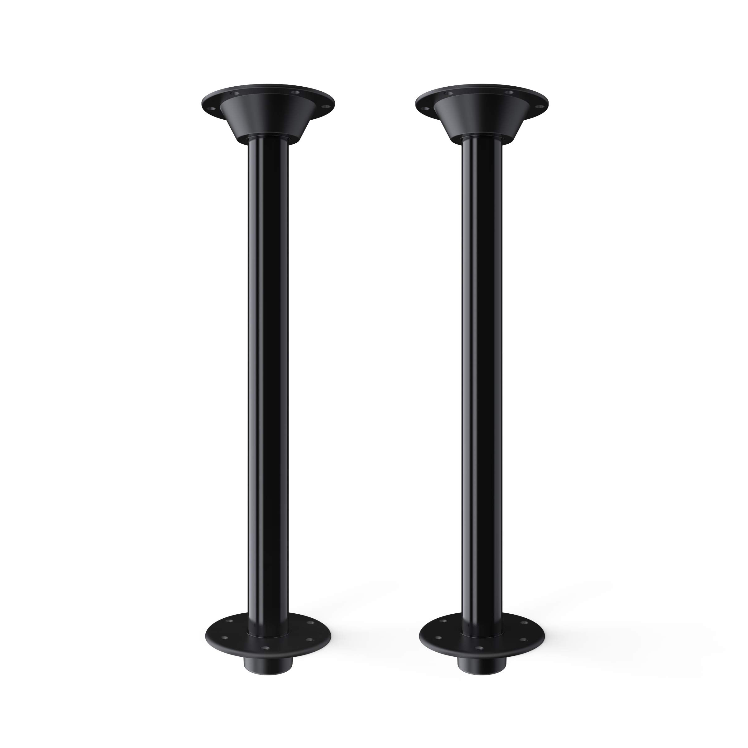 Manufacturers' Select Itc Rv Or Boat Table Leg System. 2 Complete Surfit 27" Leg Sets, Black, Recessed Mount With Aluminum Floor And Table Bases