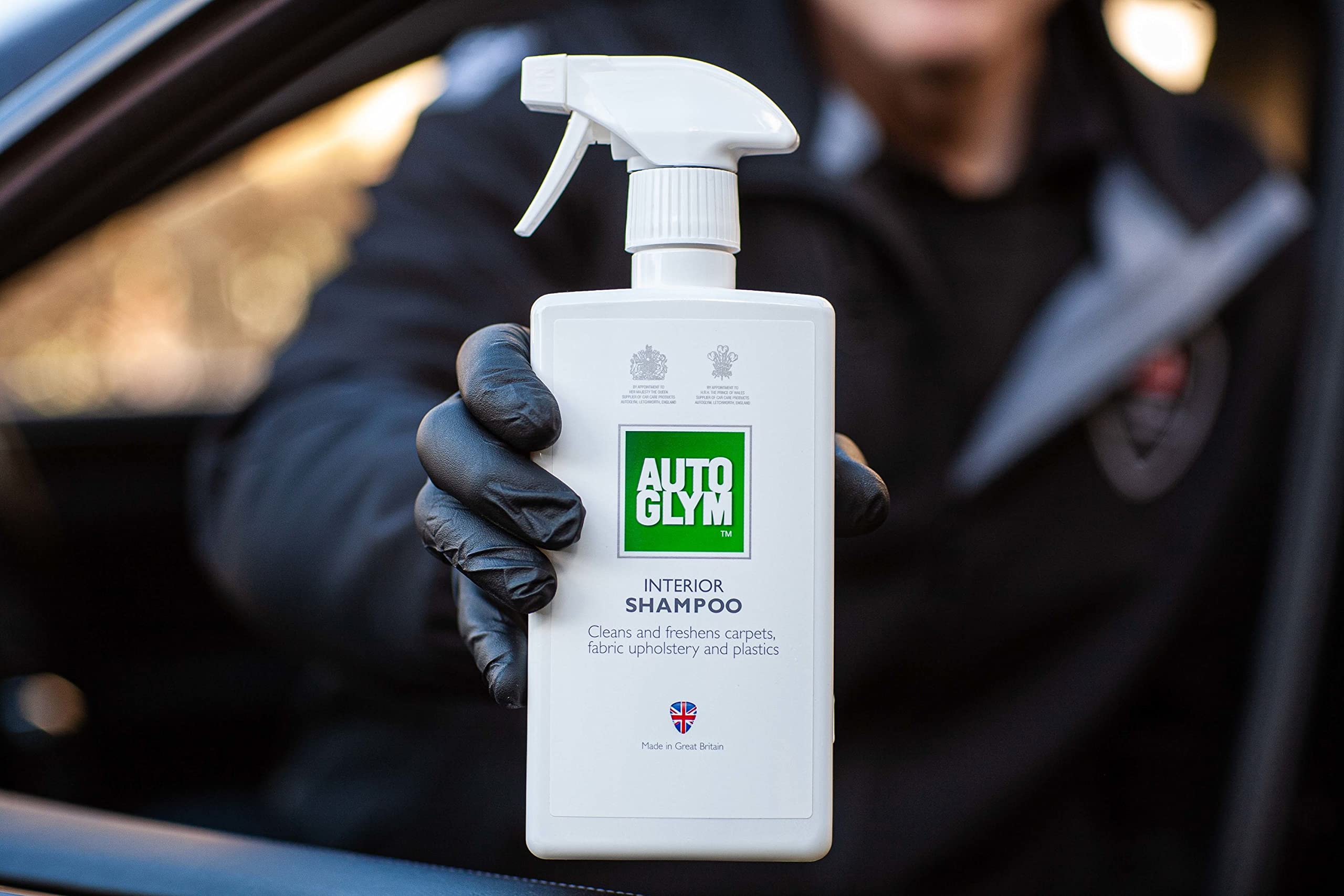 Autoglym Interior Shampoo, 500Ml - Car Interior Shampoo That Cleans And Freshens Carpets, Fabrics, Upholstery And Plastics, Whit